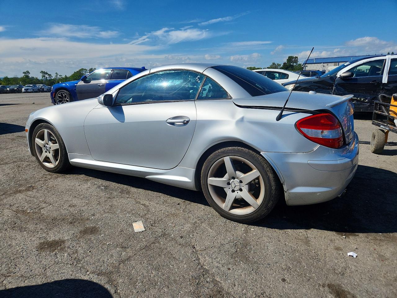2007 Mercedes-benz Slk 280 Серебряный vin: WDBWK54F87F149486