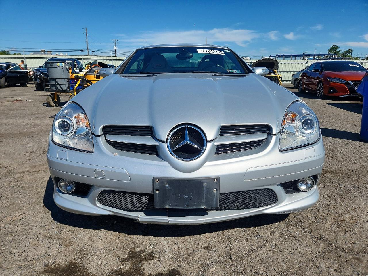 2007 Mercedes-benz Slk 280 Серебряный vin: WDBWK54F87F149486