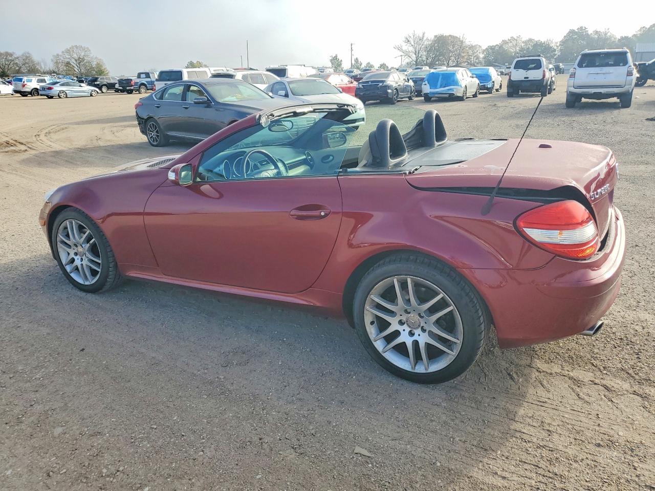 2007 Mercedes-benz Slk 280 Red vin: WDBWK54F87F158463