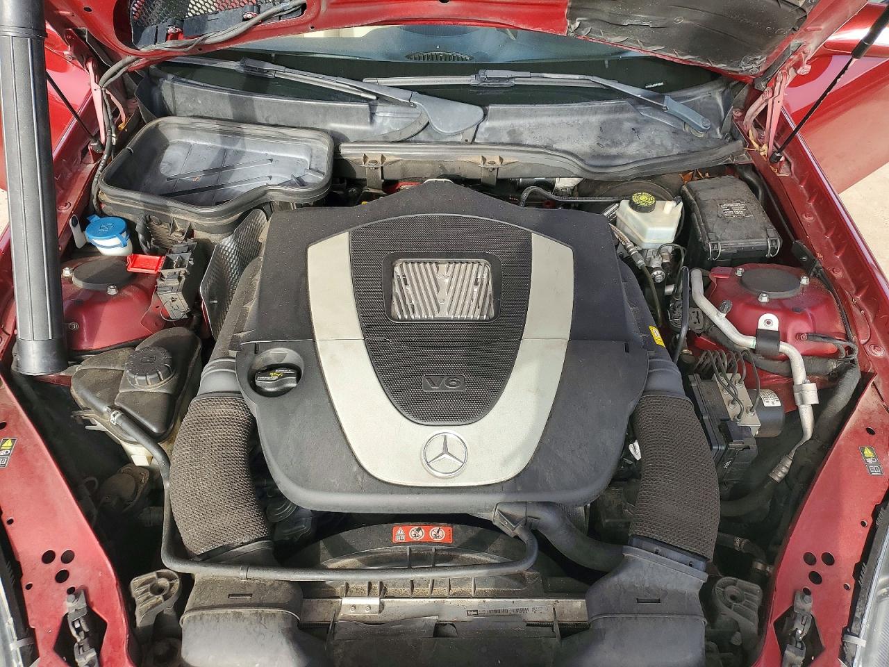2007 Mercedes-benz Slk 280 Red vin: WDBWK54F87F158463