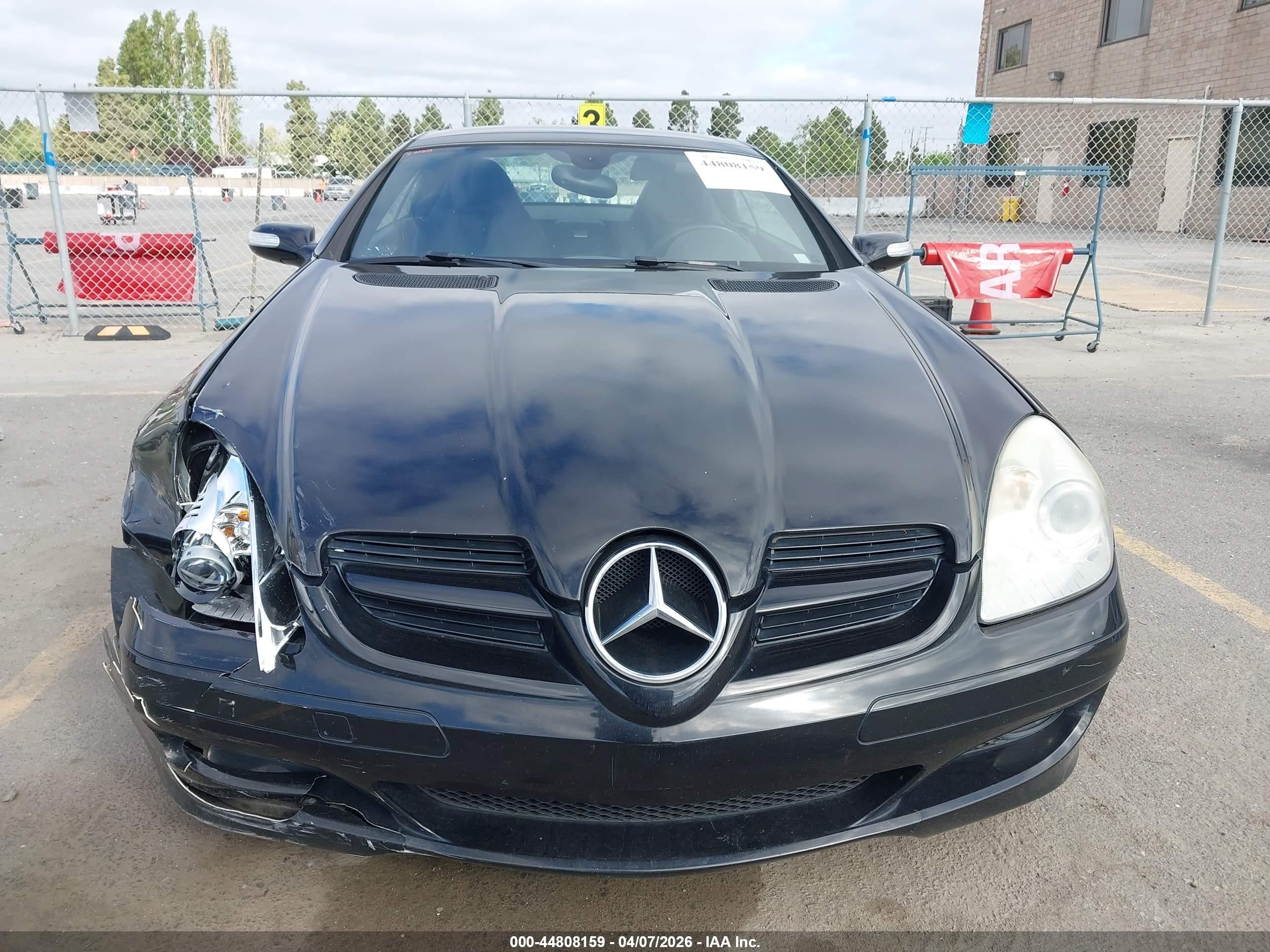 2008 Mercedes-benz Slk 280   Black vin: WDBWK54F88F186328