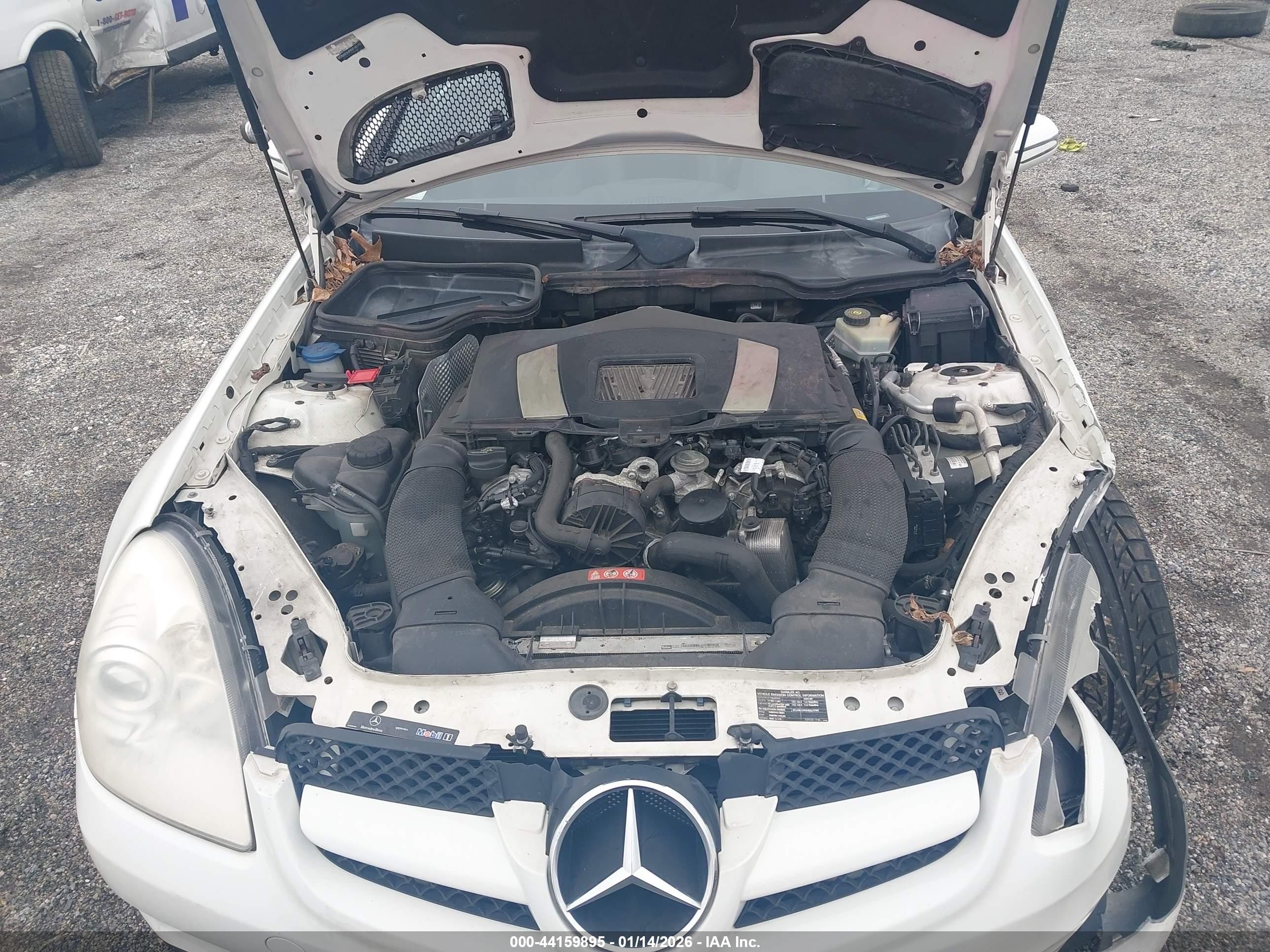 2009 Mercedes-benz Slk 300   Белый vin: WDBWK54F89F191157