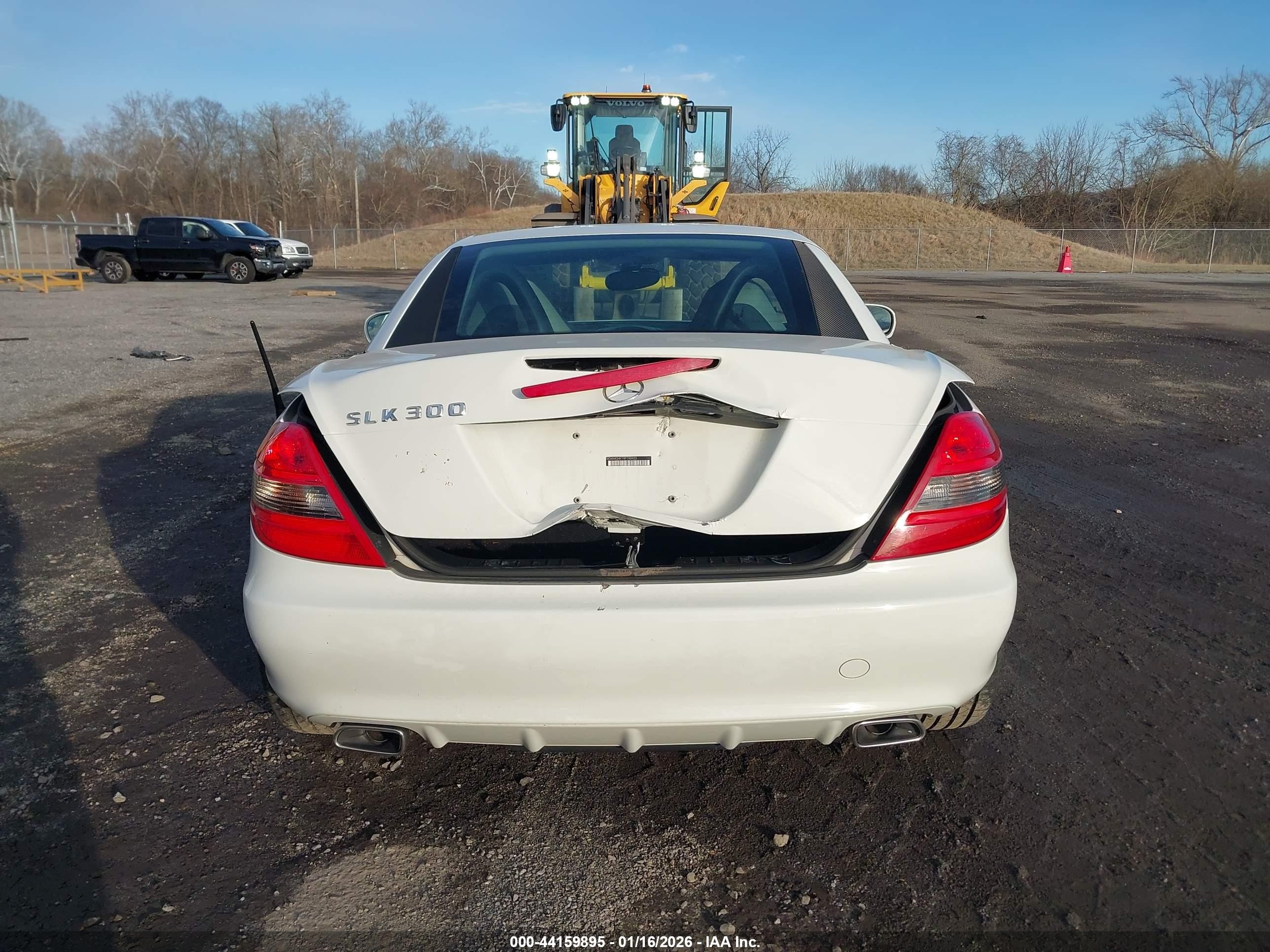 2009 Mercedes-benz Slk 300   Белый vin: WDBWK54F89F191157
