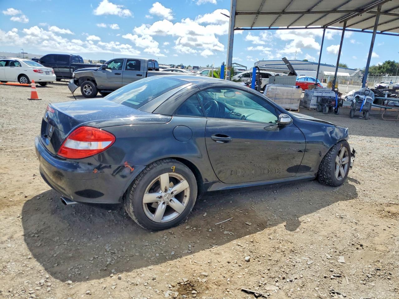 2006 Mercedes-benz Slk 280 Black vin: WDBWK54F96F082833