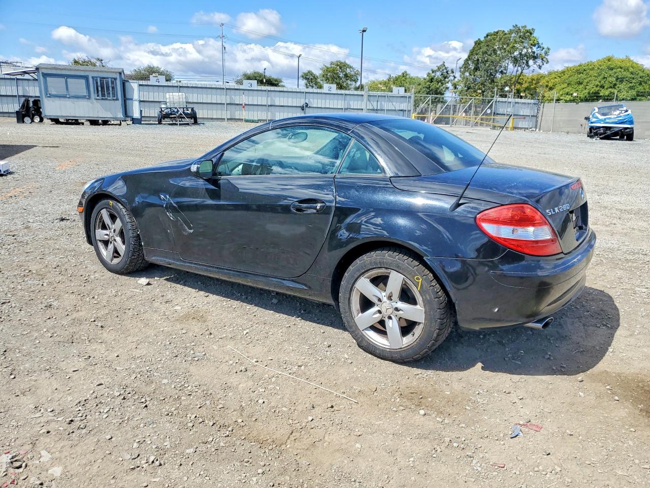 2006 Mercedes-benz Slk 280 Black vin: WDBWK54F96F082833