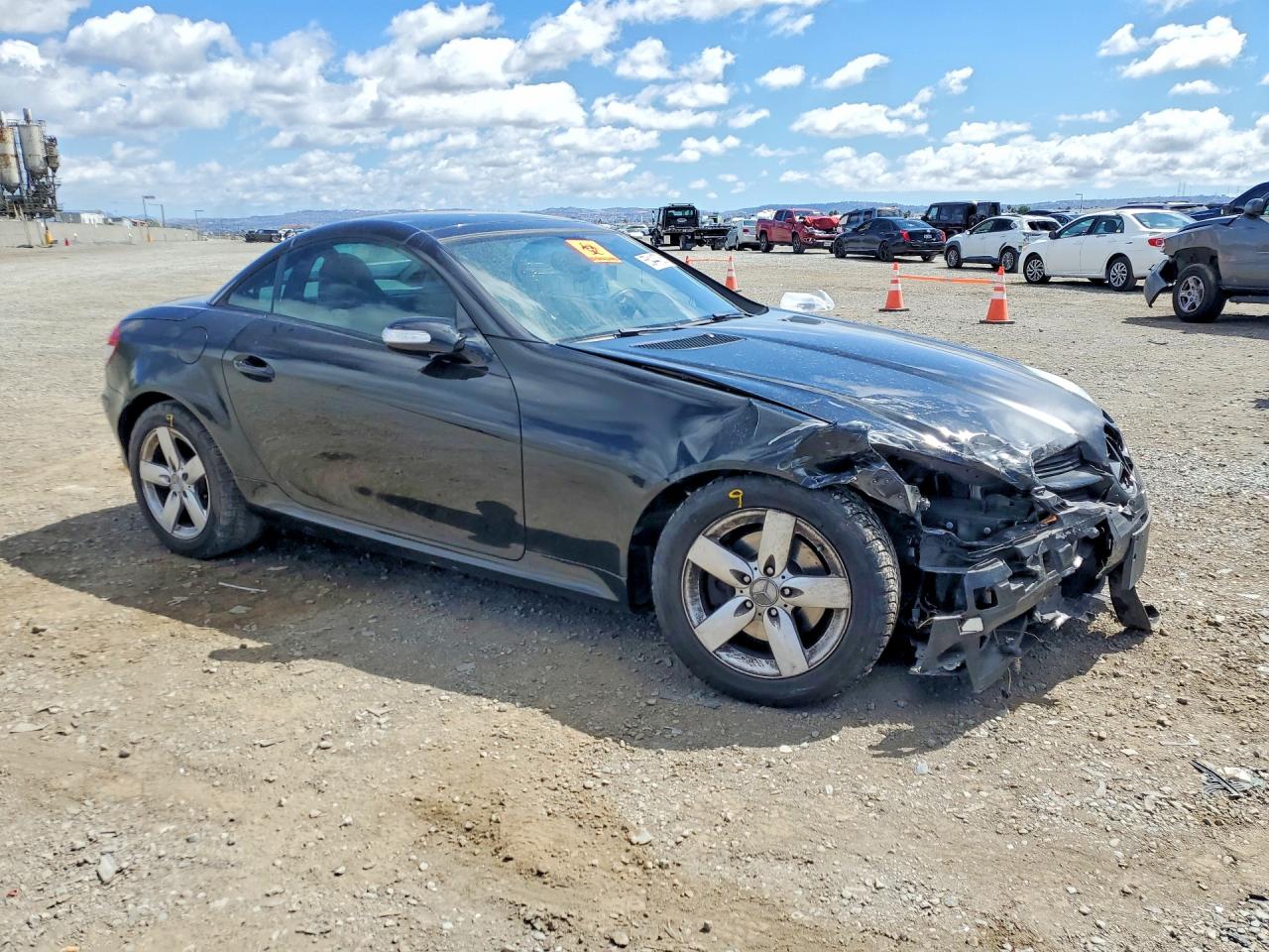 2006 Mercedes-benz Slk 280 Black vin: WDBWK54F96F082833