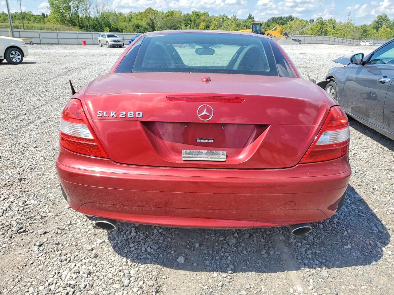2006 Mercedes-benz Slk Red vin: WDBWK54F96F111957