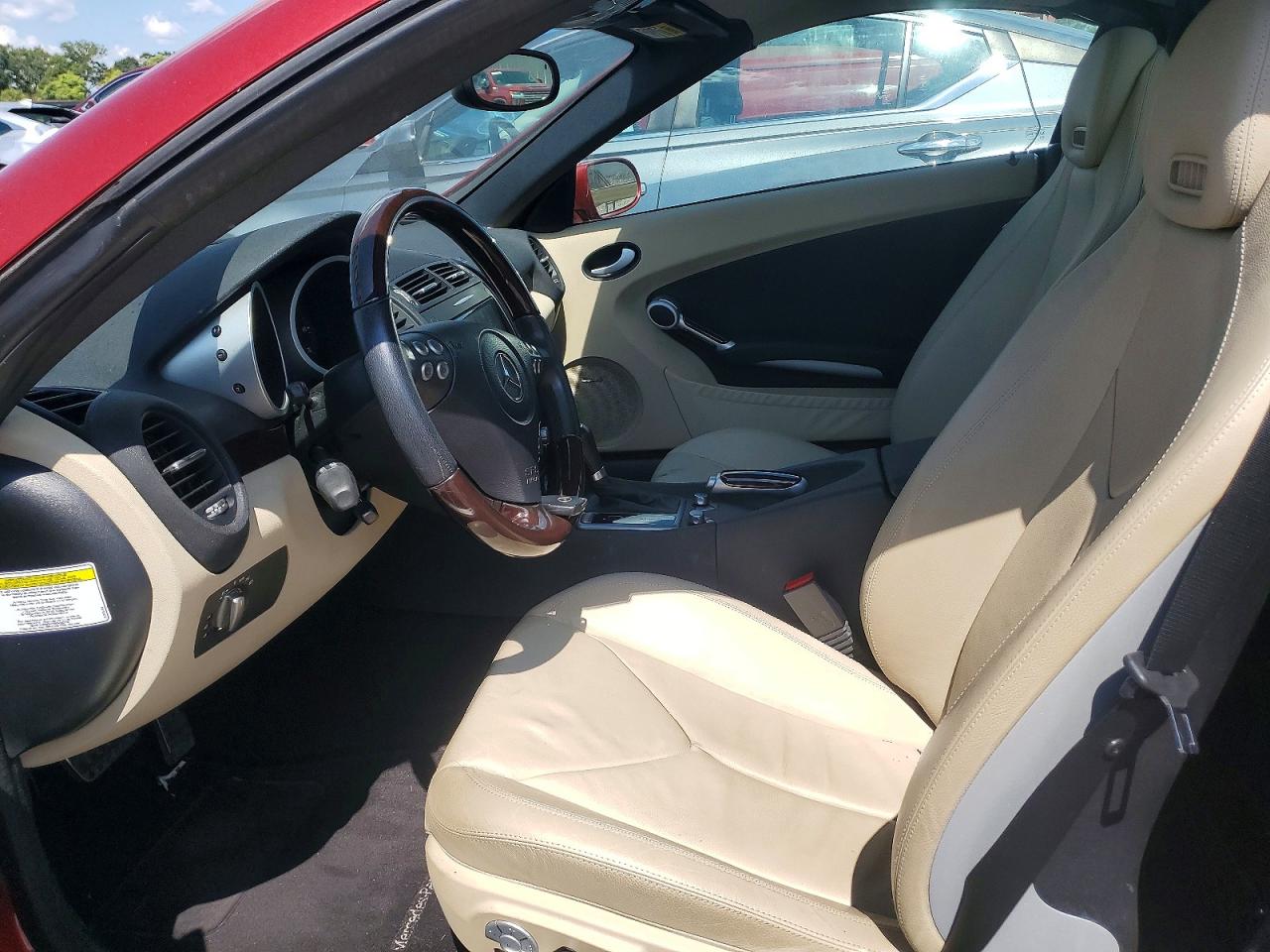 2006 Mercedes-benz Slk Red vin: WDBWK54F96F111957