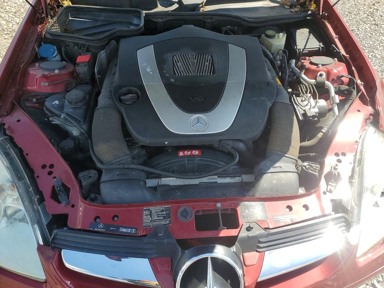 2006 Mercedes-benz Slk Red vin: WDBWK54F96F111957