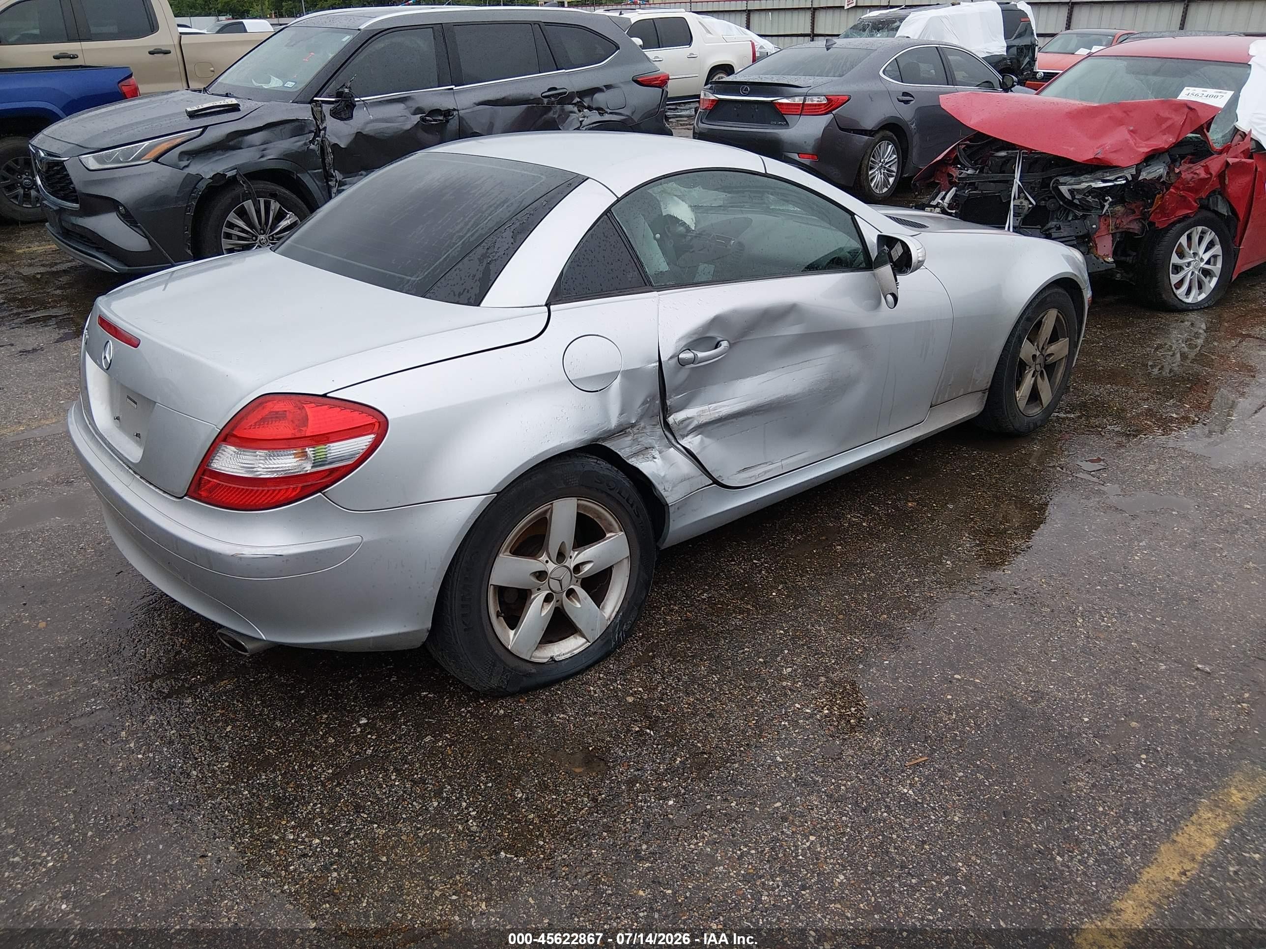 2006 Mercedes-benz Slk 280 Silver vin: WDBWK54F96F124031