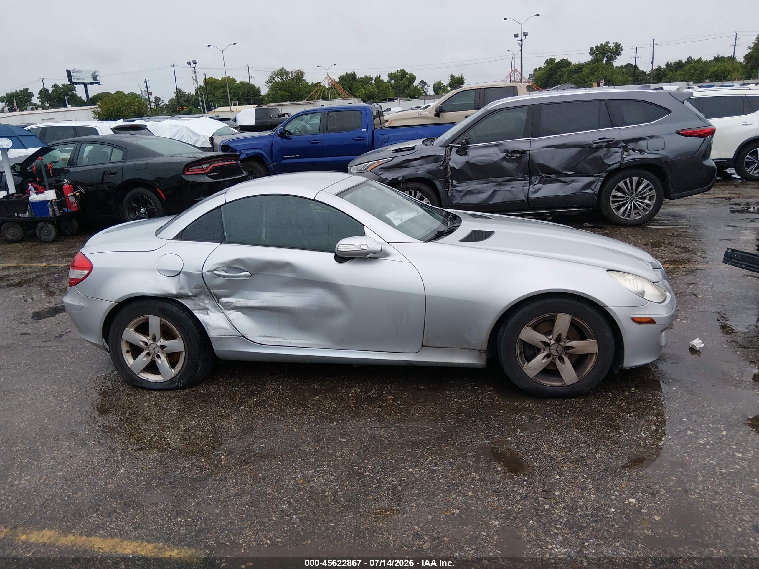 2006 Mercedes-benz Slk 280 Silver vin: WDBWK54F96F124031