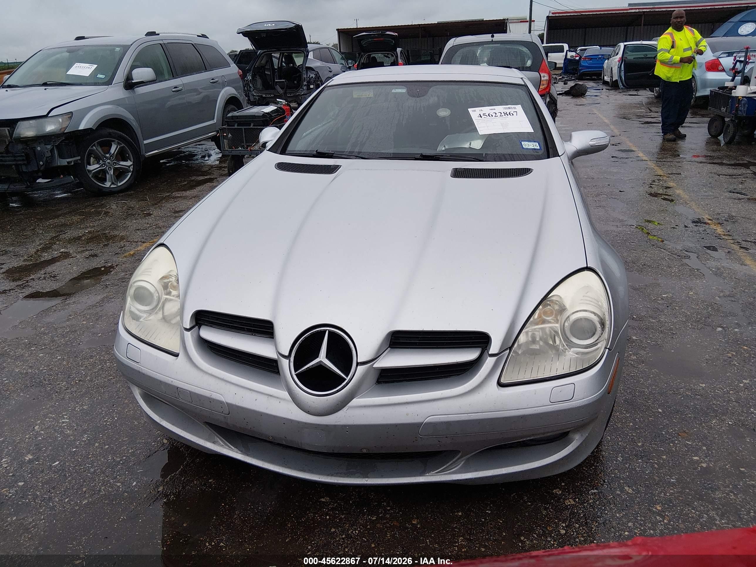 2006 Mercedes-benz Slk 280 Silver vin: WDBWK54F96F124031