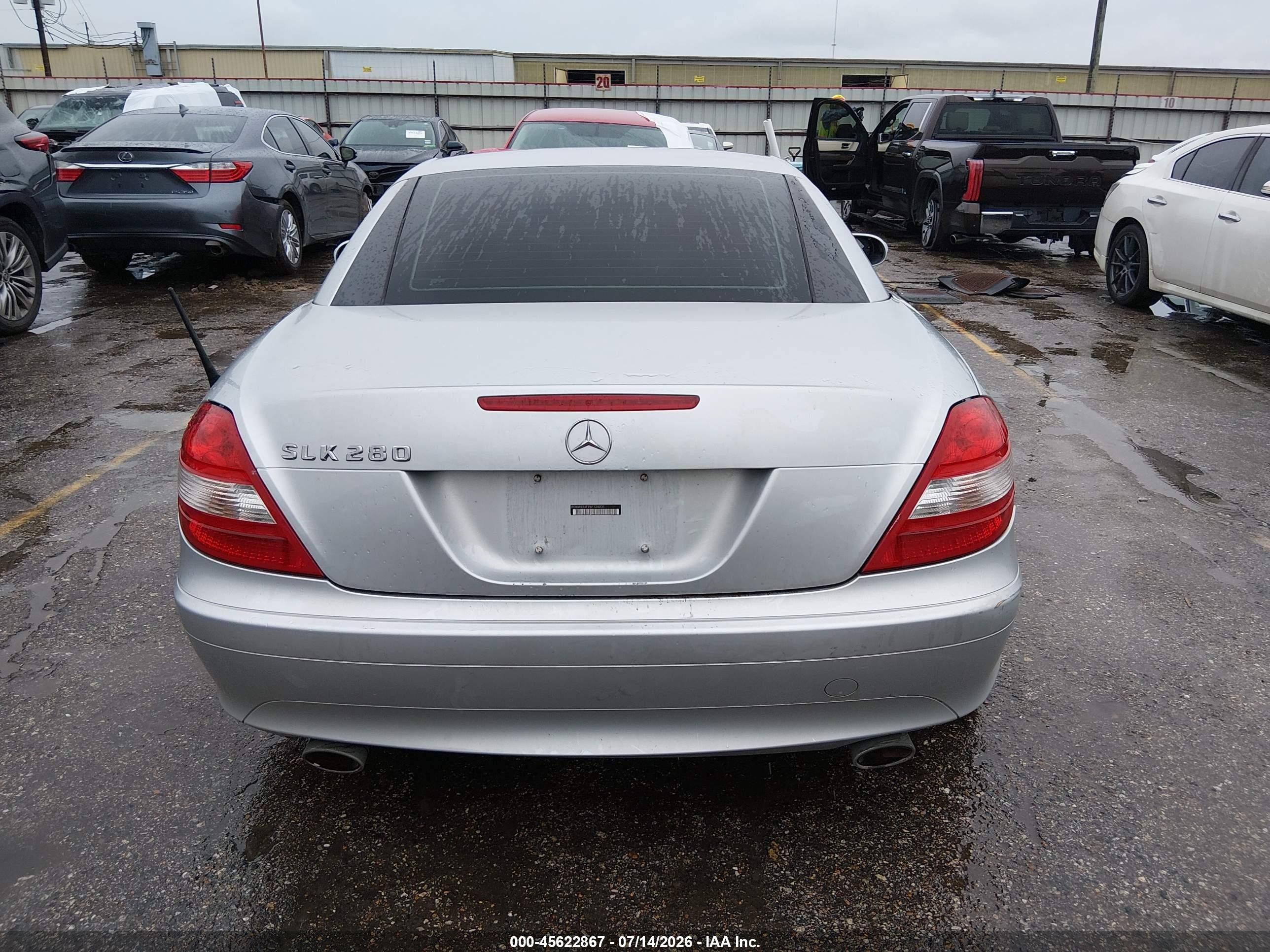 2006 Mercedes-benz Slk 280 Silver vin: WDBWK54F96F124031