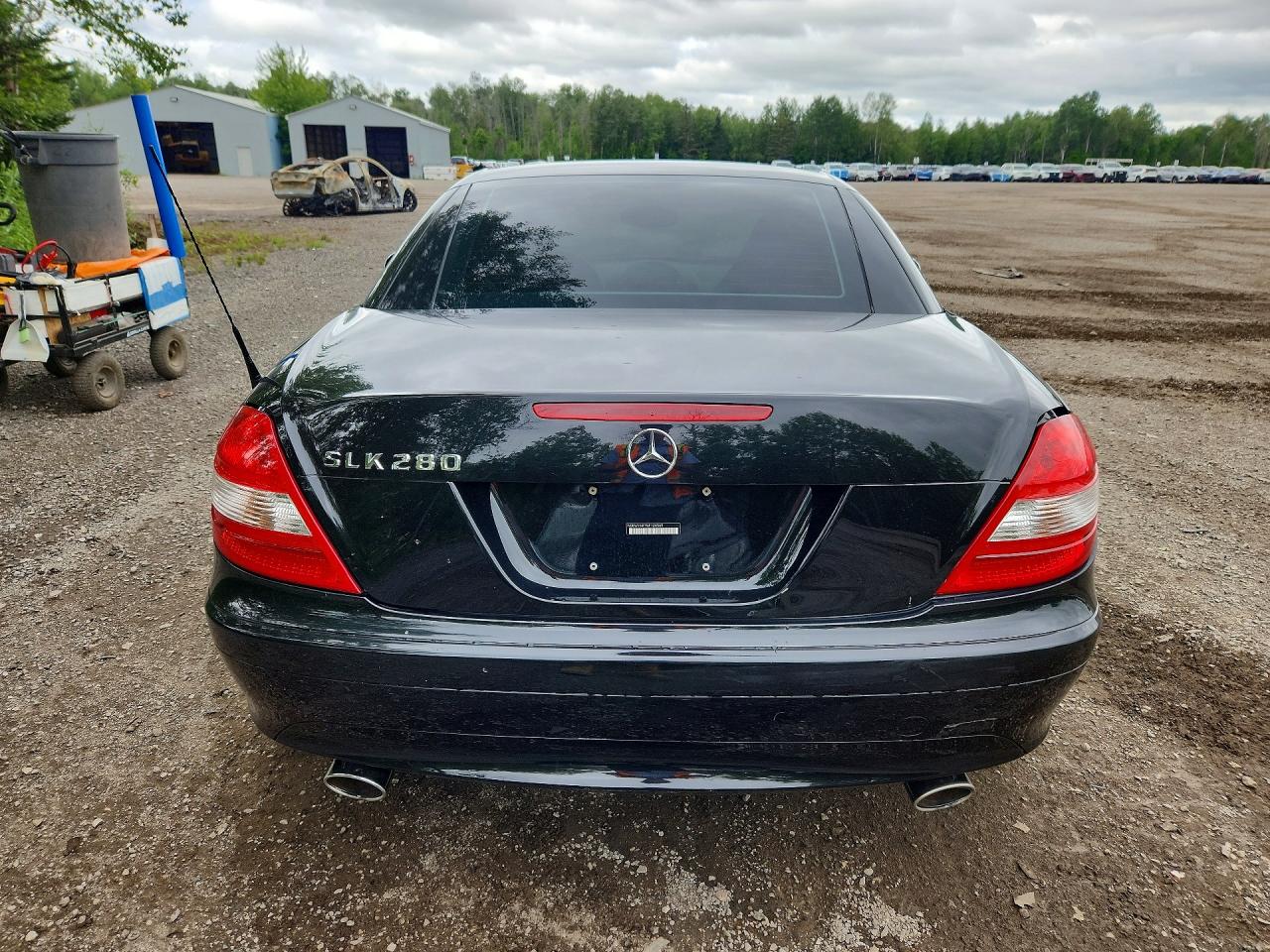 2006 Mercedes-benz Slk 280 Black vin: WDBWK54F96F126569