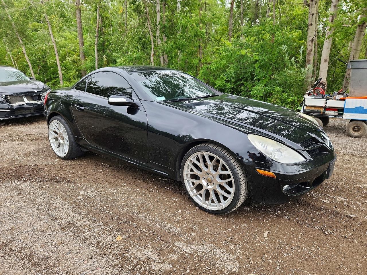 2006 Mercedes-benz Slk 280 Black vin: WDBWK54F96F126569