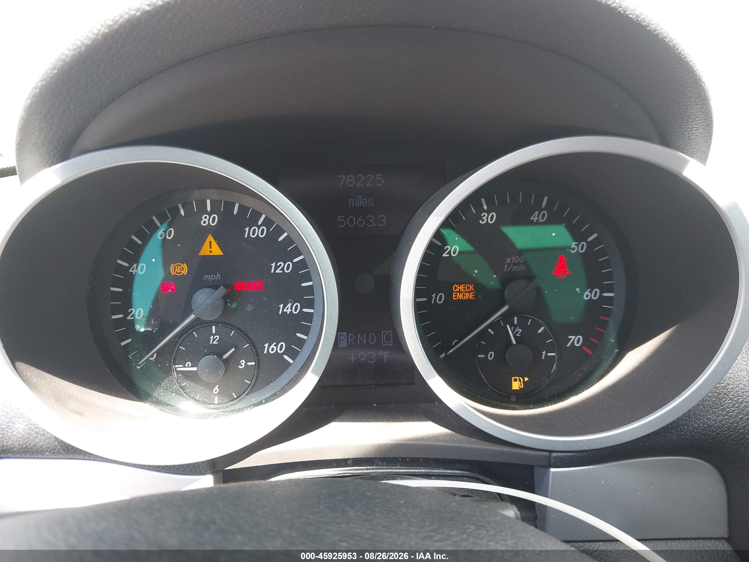2007 Mercedes-benz Slk 280 Red vin: WDBWK54F97F137735