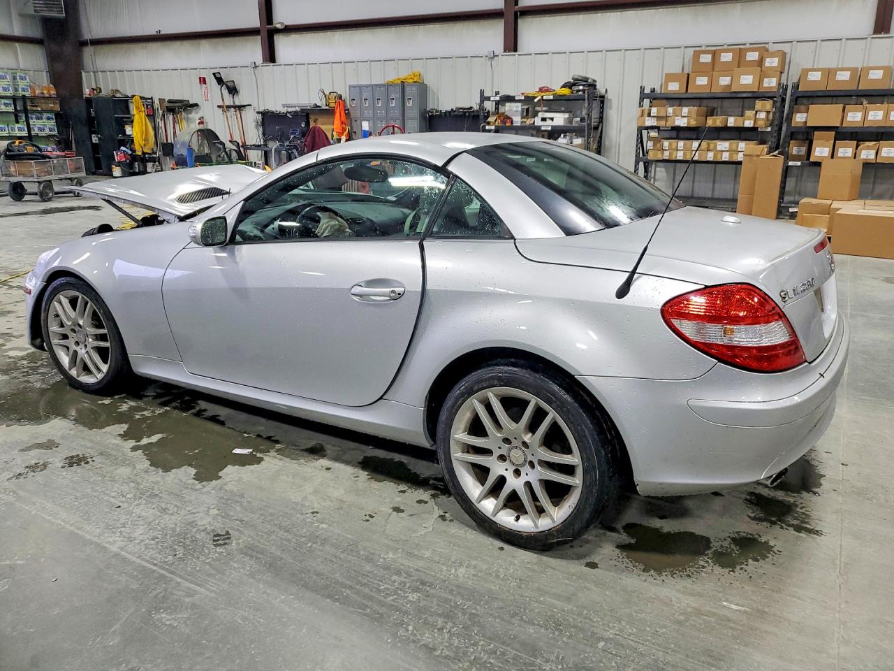 2007 Mercedes-benz Slk 280 Silver vin: WDBWK54F97F144247