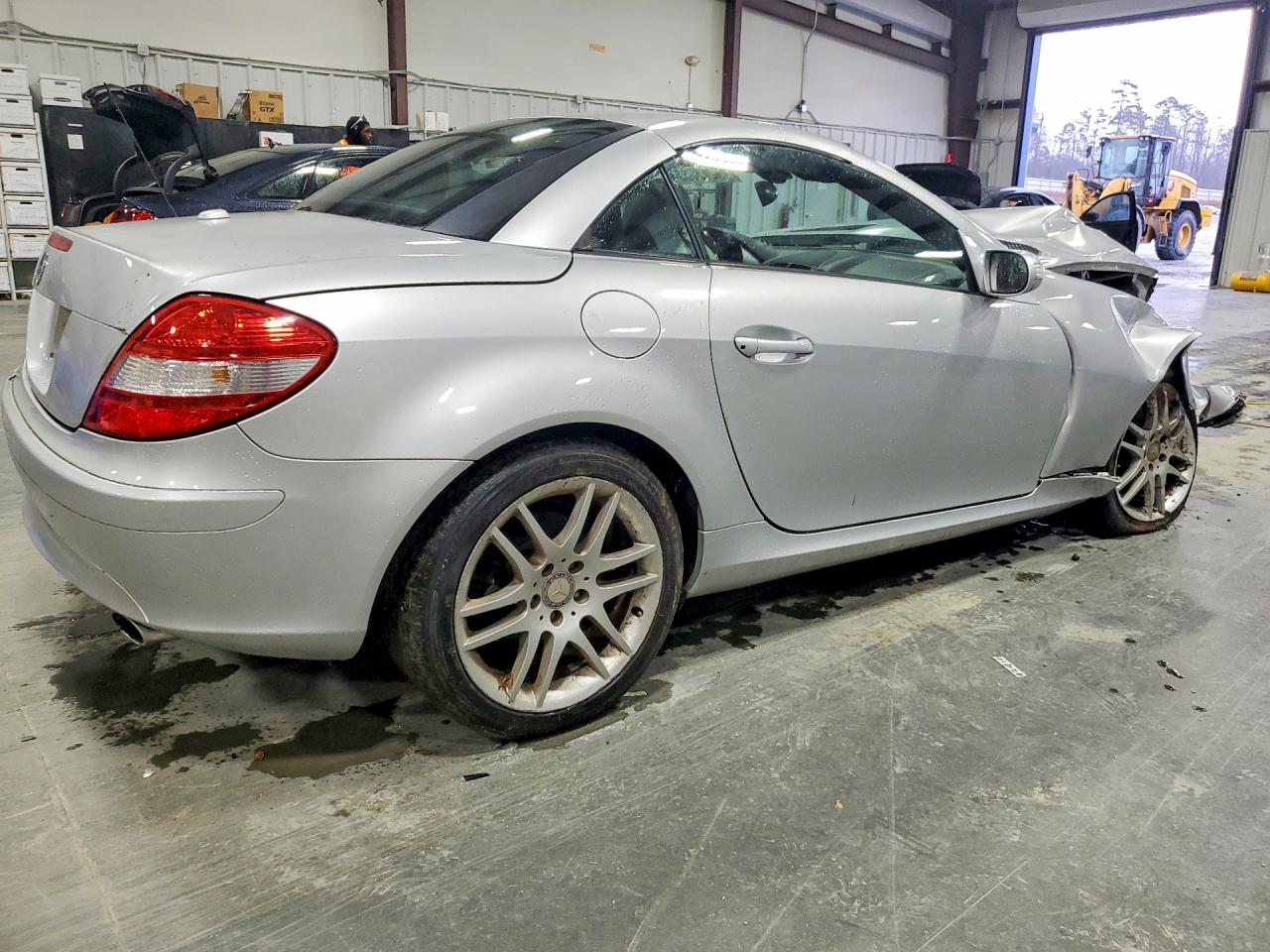 2007 Mercedes-benz Slk 280 Silver vin: WDBWK54F97F144247