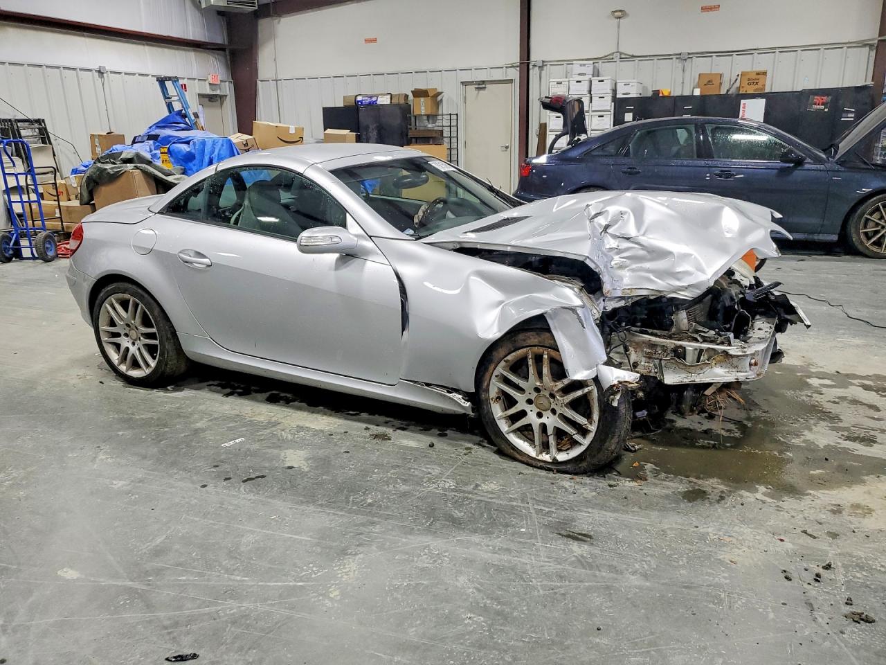 2007 Mercedes-benz Slk 280 Silver vin: WDBWK54F97F144247