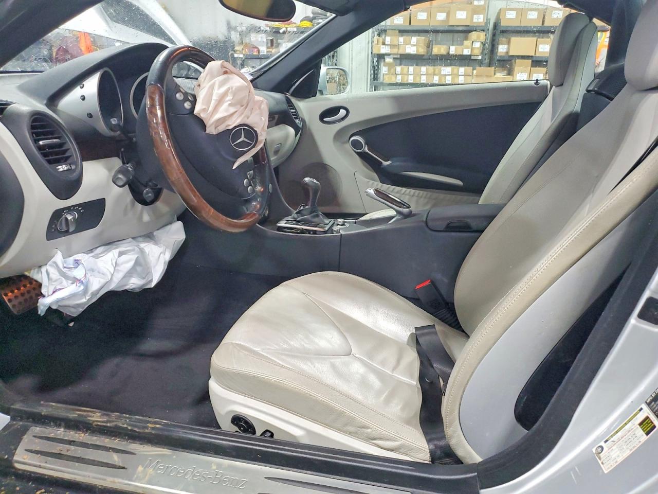 2007 Mercedes-benz Slk 280 Silver vin: WDBWK54F97F144247