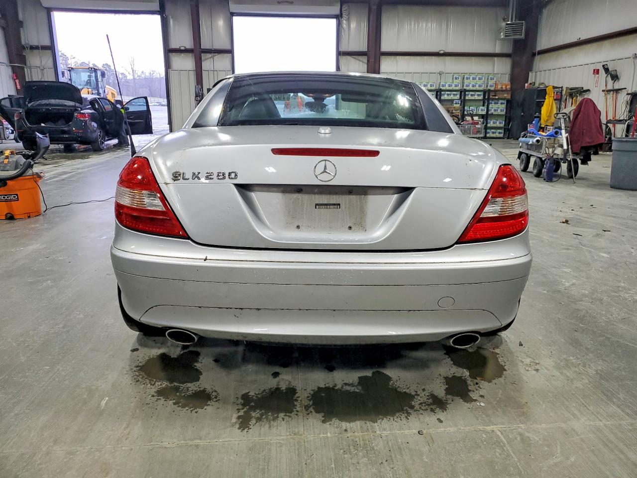 2007 Mercedes-benz Slk 280 Silver vin: WDBWK54F97F144247