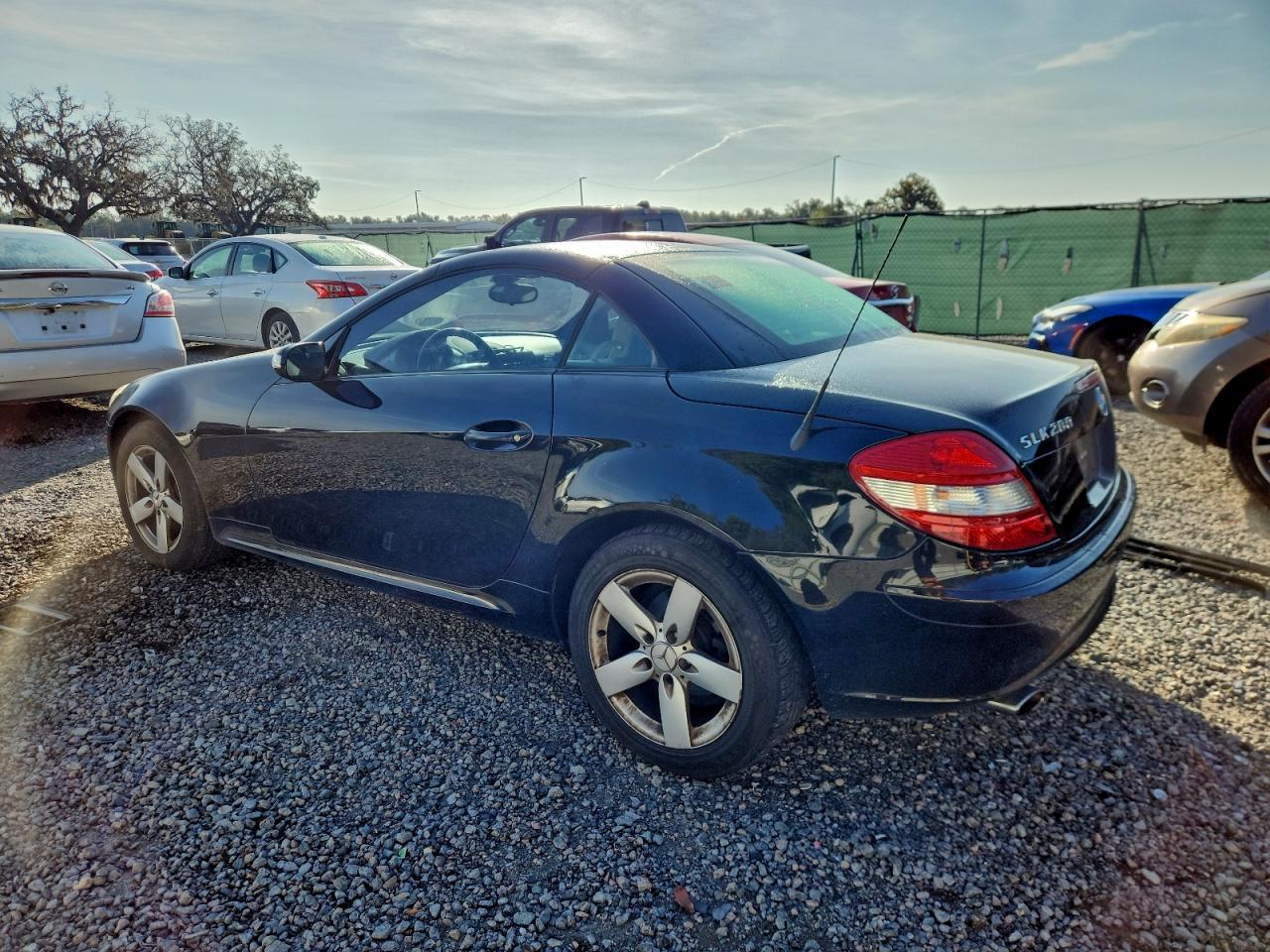 2007 Mercedes-benz Slk 280 Black vin: WDBWK54F97F154177