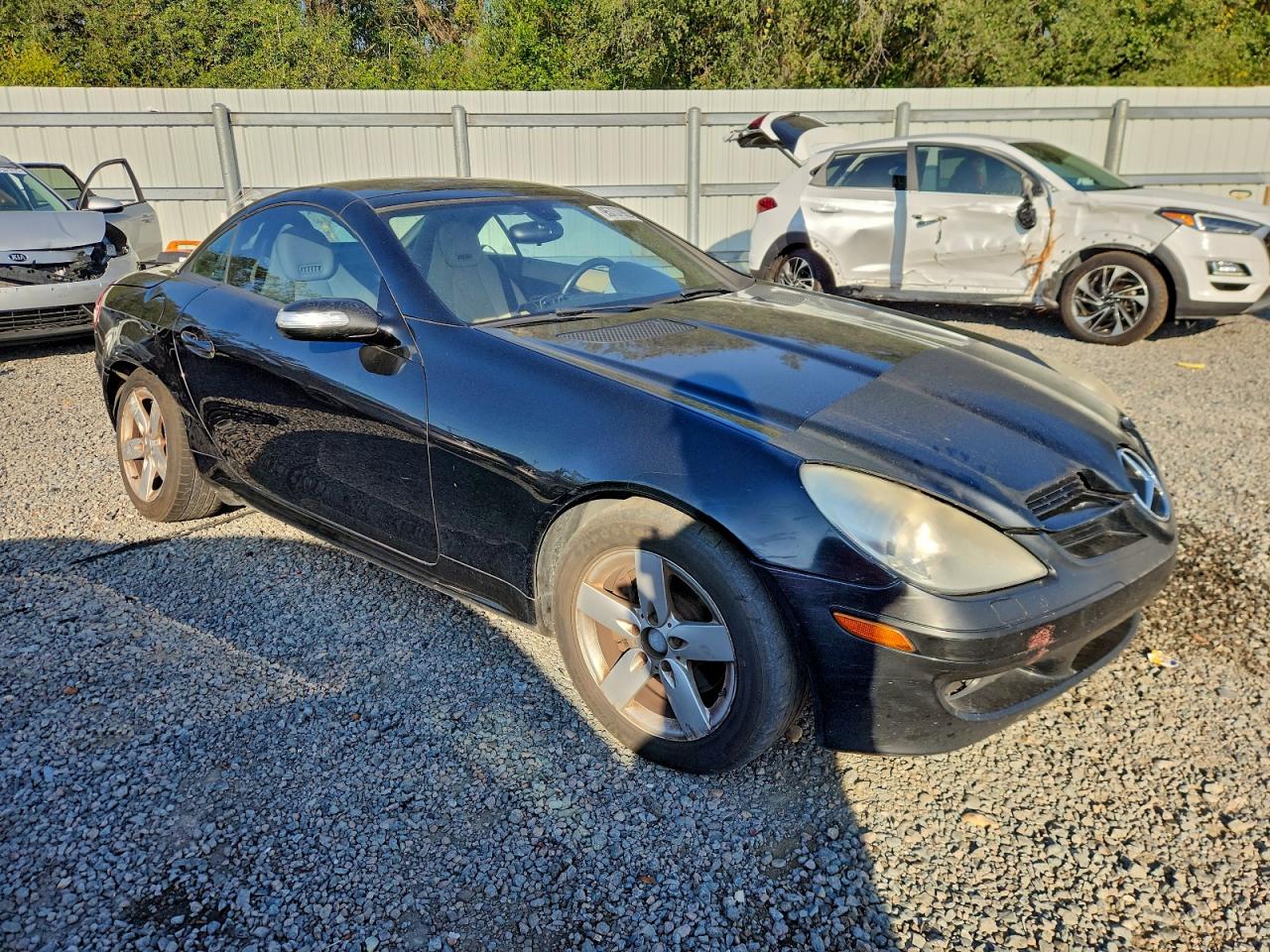 2007 Mercedes-benz Slk 280 Black vin: WDBWK54F97F154177