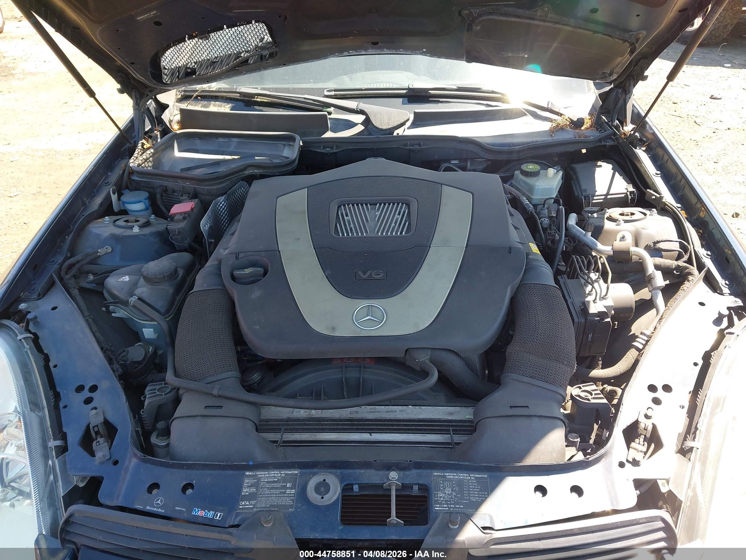 2007 Mercedes-benz Slk 280   Blue vin: WDBWK54F97F160299