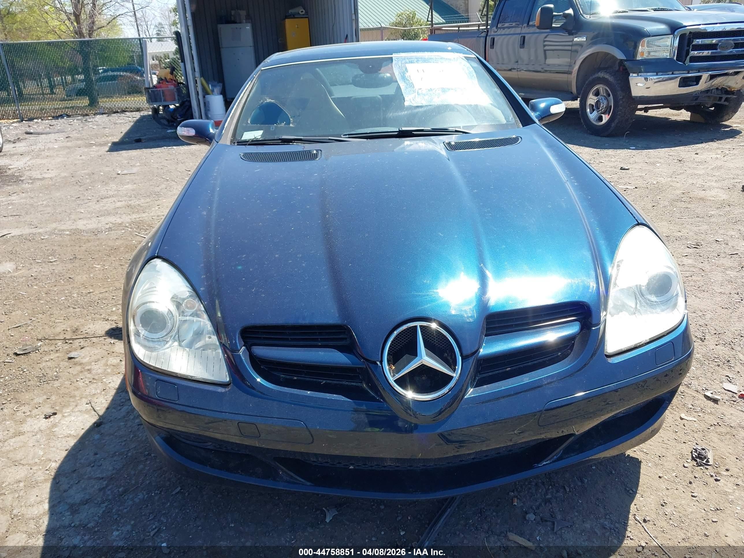 2007 Mercedes-benz Slk 280   Blue vin: WDBWK54F97F160299
