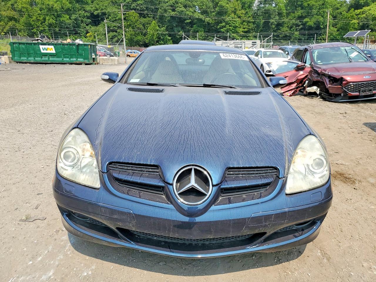 2007 Mercedes-benz Slk 280 Blue vin: WDBWK54F97F160299