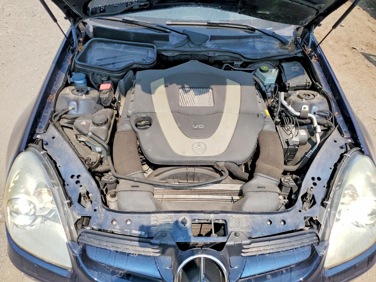 2007 Mercedes-benz Slk 280 Blue vin: WDBWK54F97F160299
