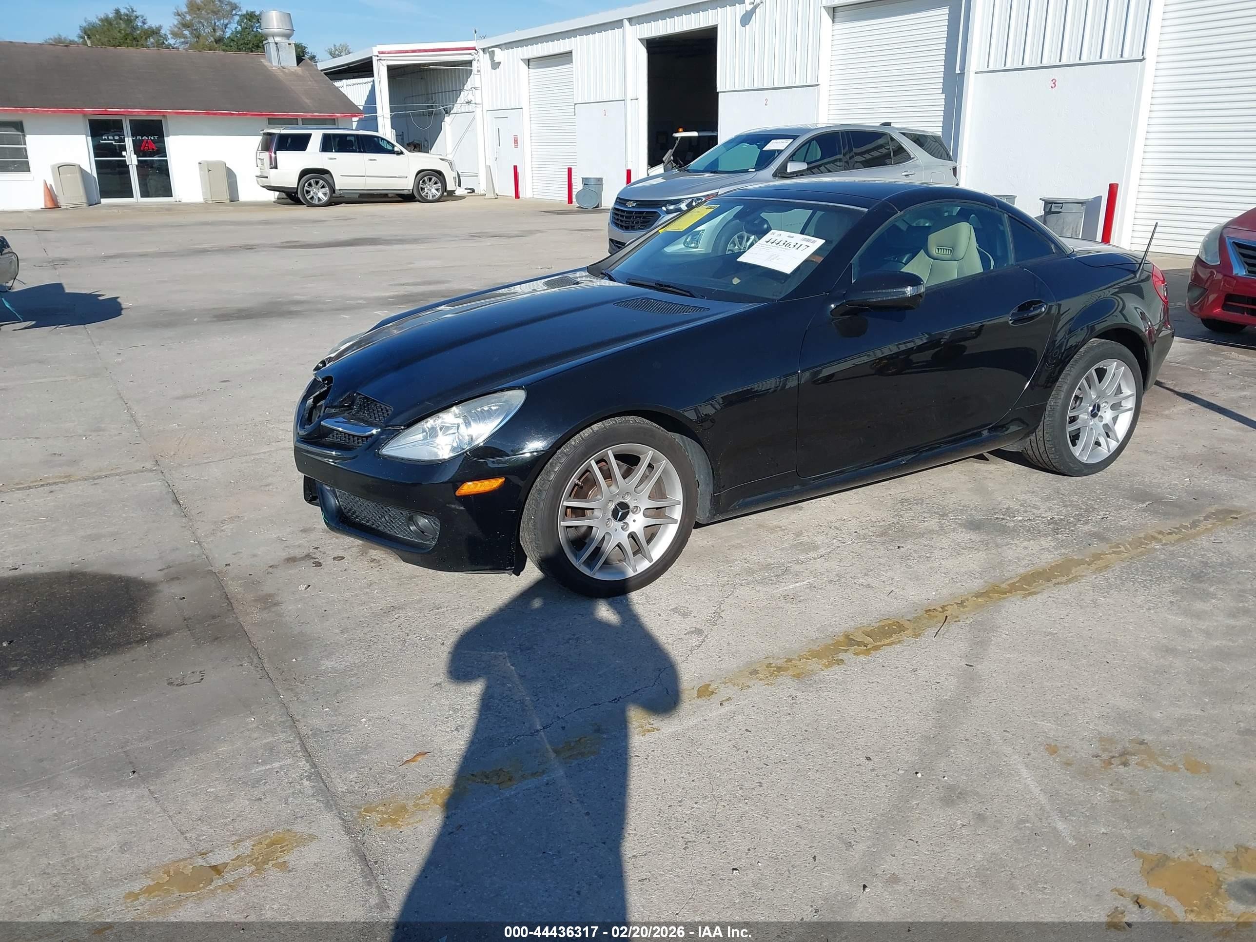 2009 Mercedes-benz Slk 300   Black vin: WDBWK54F99F208788