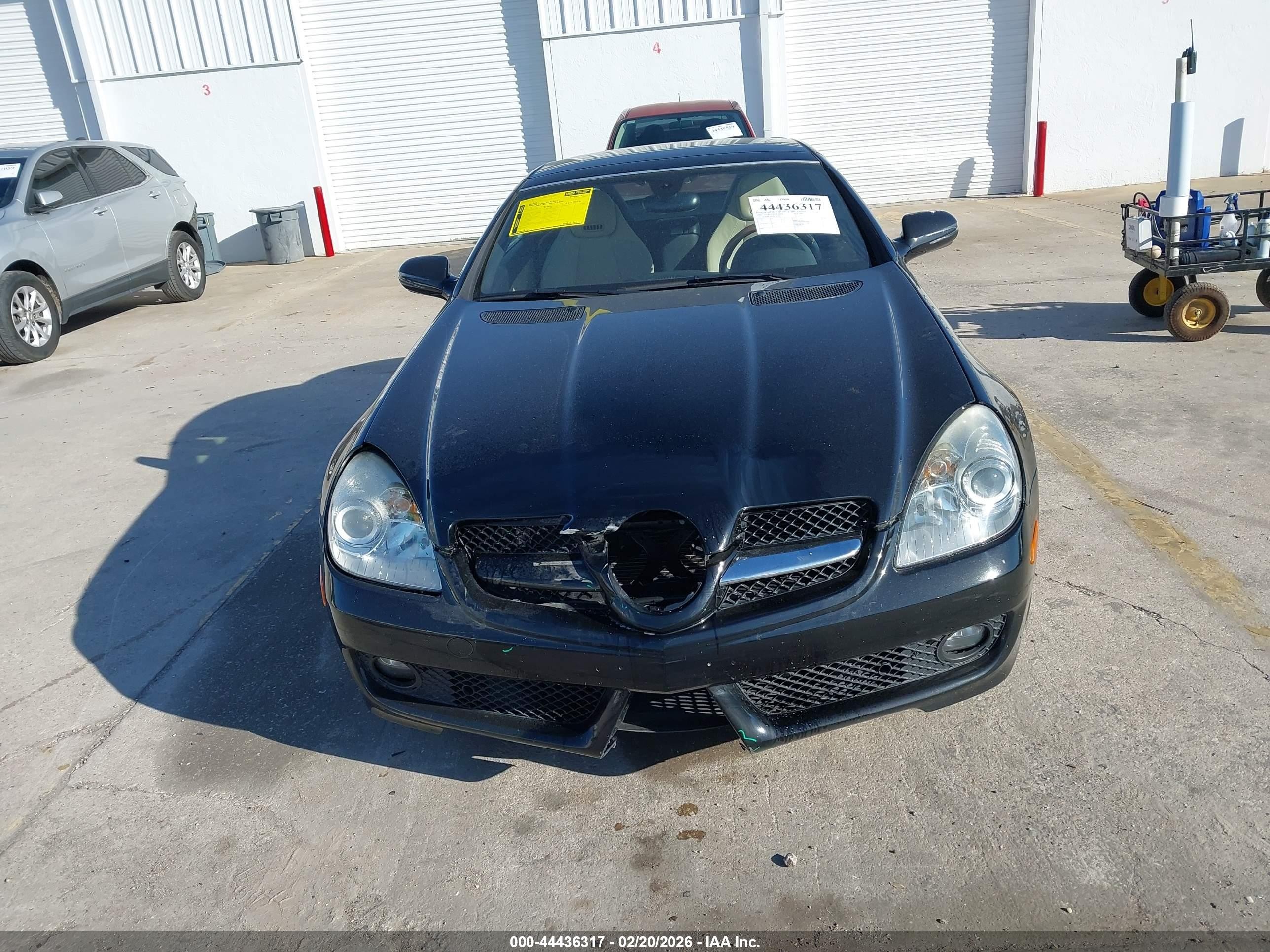 2009 Mercedes-benz Slk 300   Black vin: WDBWK54F99F208788