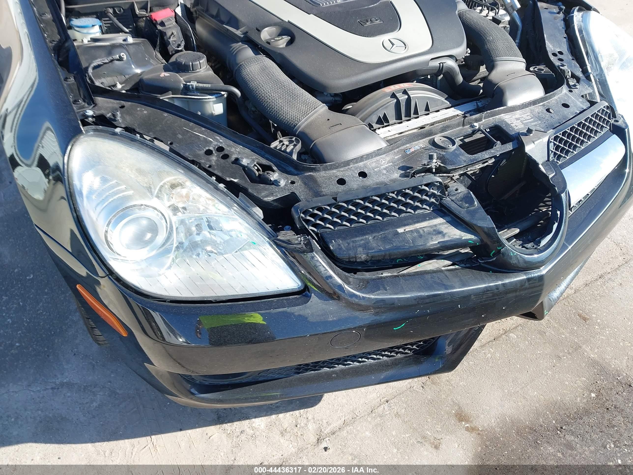 2009 Mercedes-benz Slk 300   Black vin: WDBWK54F99F208788