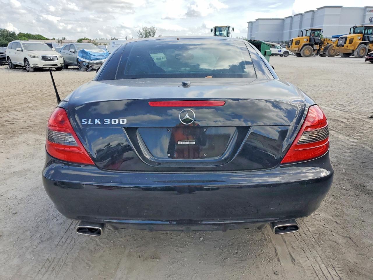 2009 Mercedes-benz Slk 300 Black vin: WDBWK54F99F208788