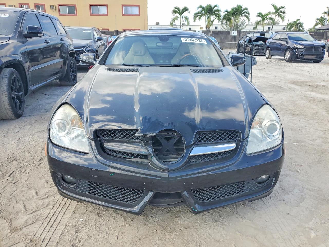 2009 Mercedes-benz Slk 300 Black vin: WDBWK54F99F208788