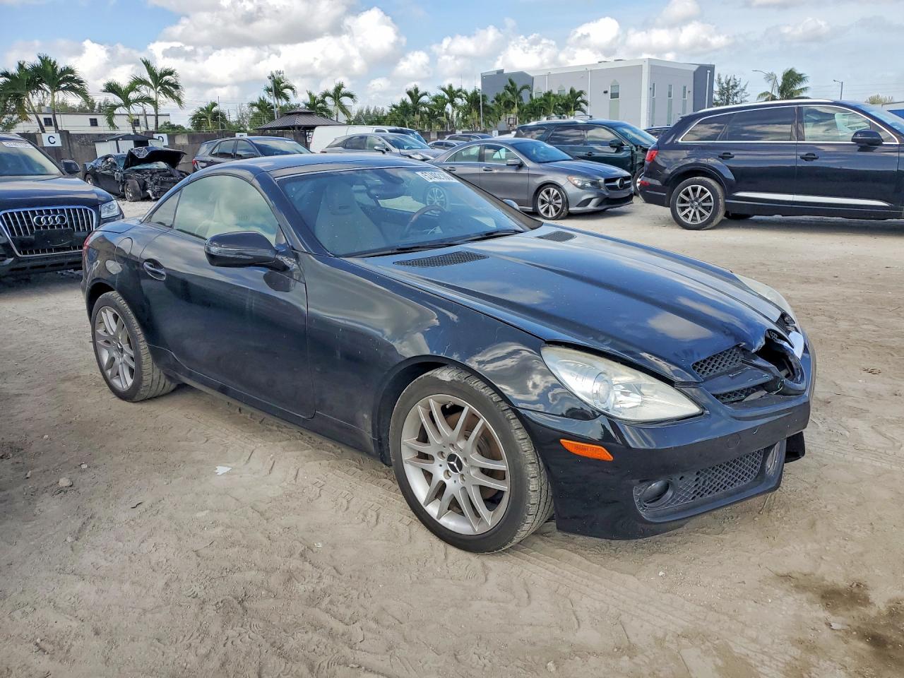 2009 Mercedes-benz Slk 300 Black vin: WDBWK54F99F208788