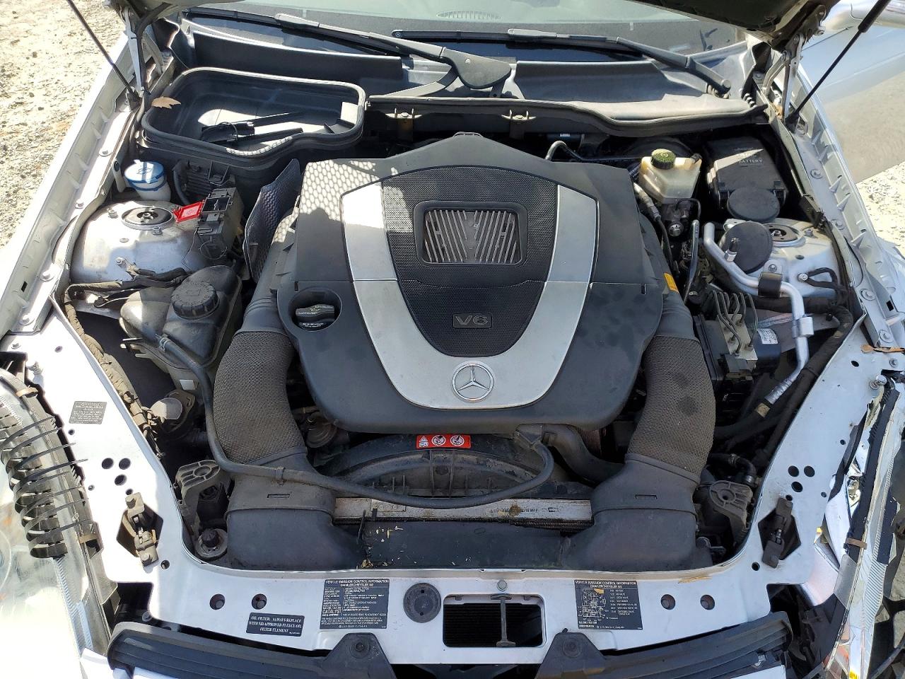 2006 Mercedes Benz Slk Silver vin: WDBWK54FX6F076751