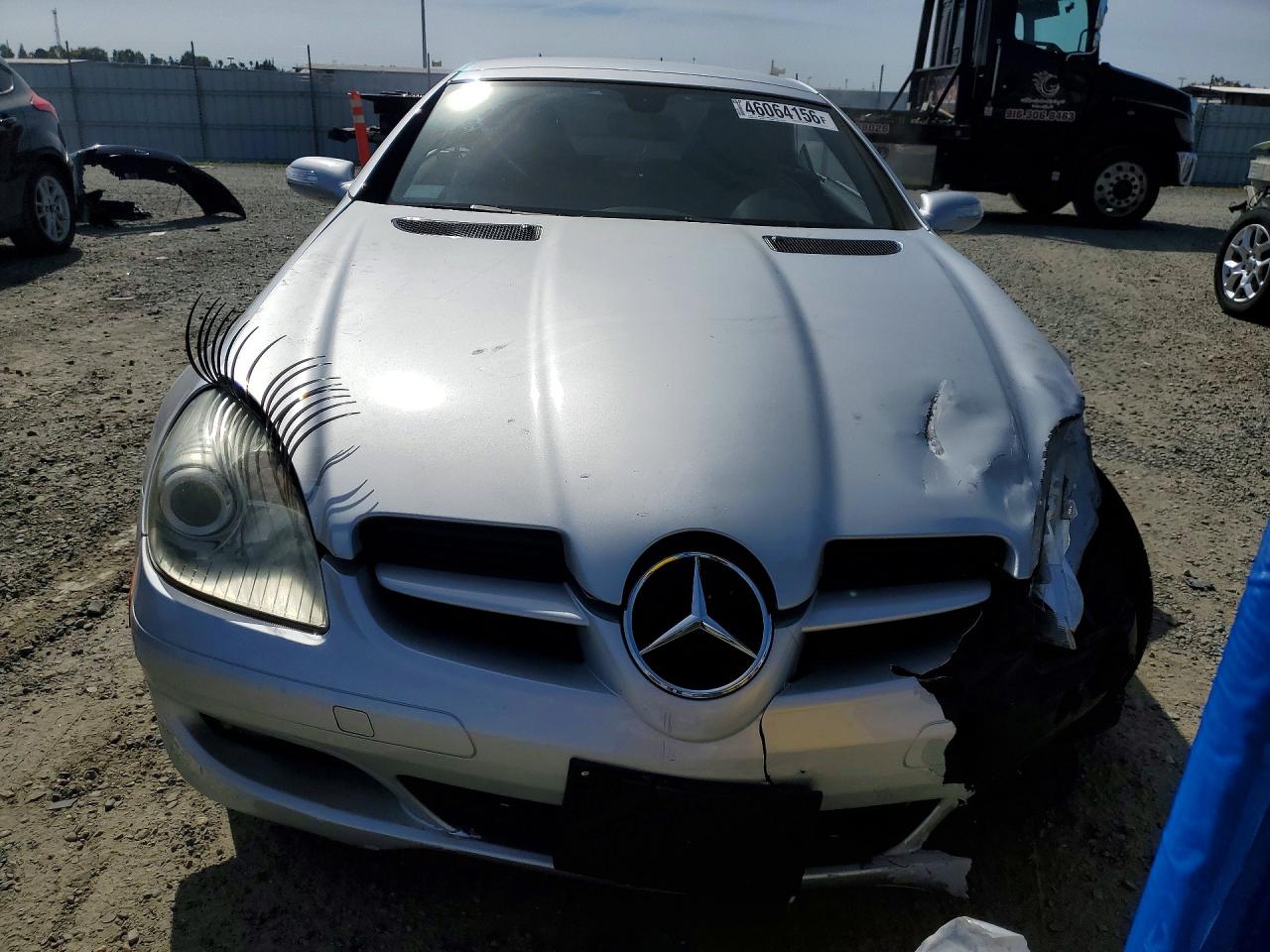 2006 Mercedes Benz Slk Silver vin: WDBWK54FX6F076751