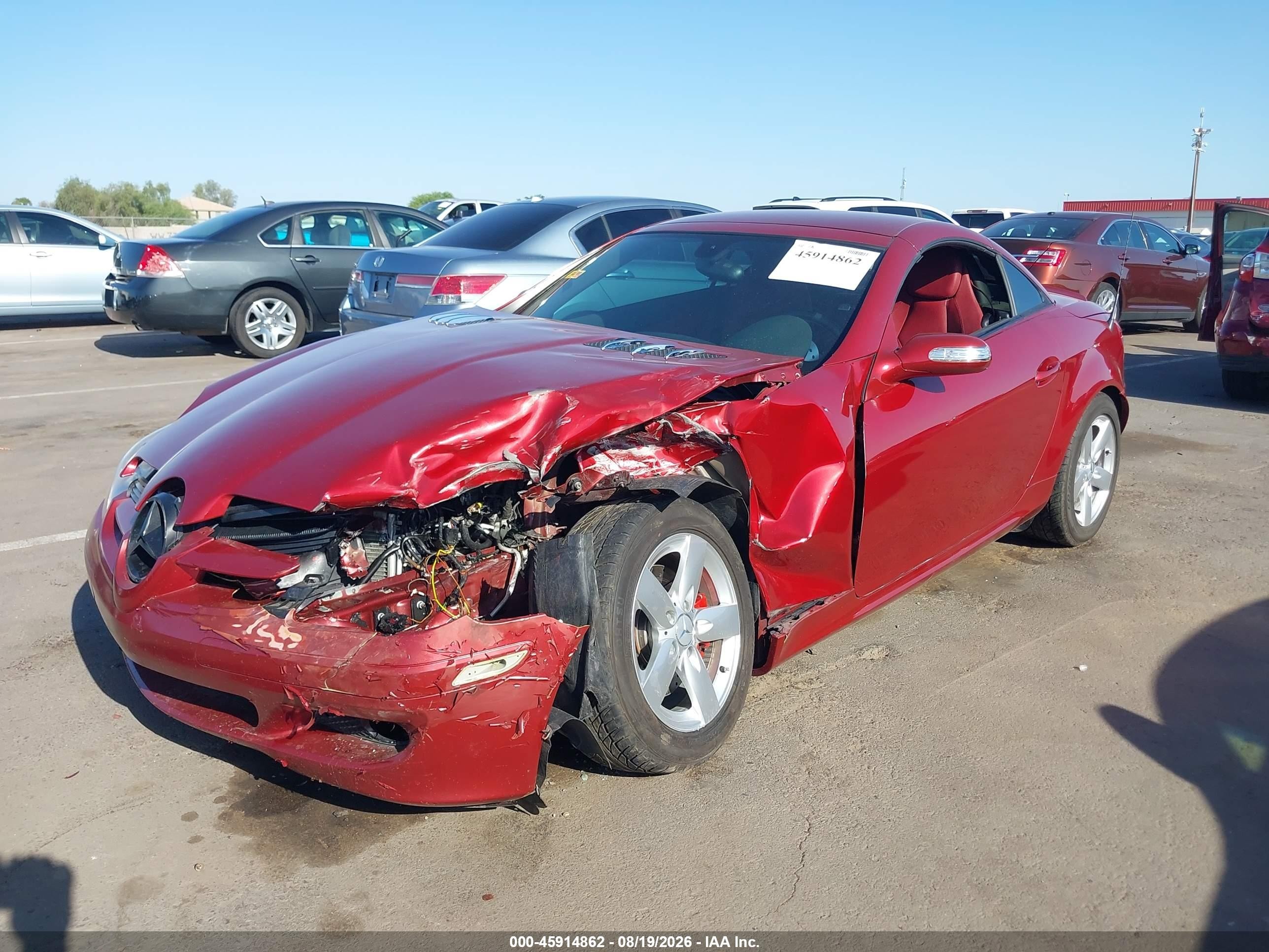 2006 Mercedes-benz Slk 280   Red vin: WDBWK54FX6F099169