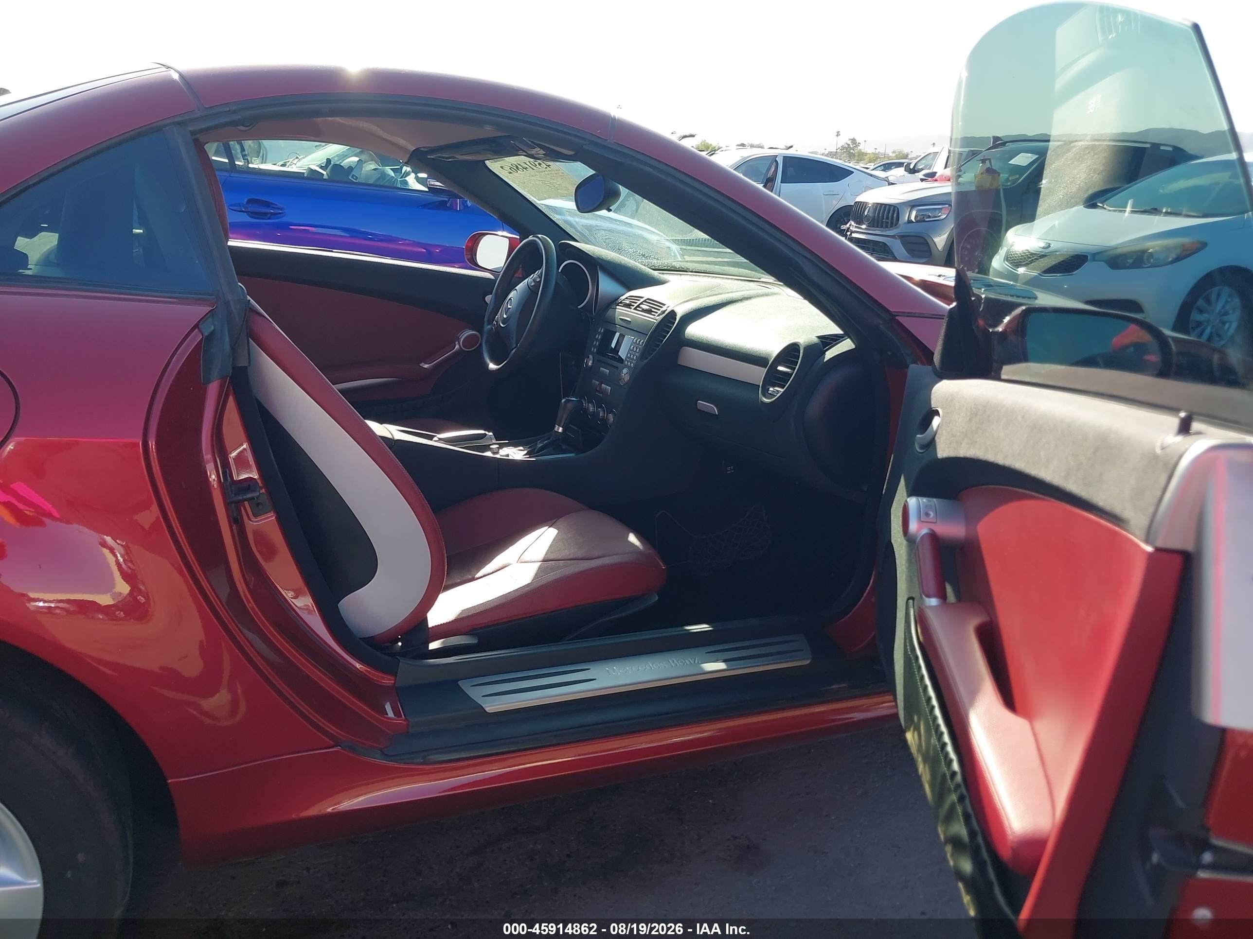 2006 Mercedes-benz Slk 280   Red vin: WDBWK54FX6F099169