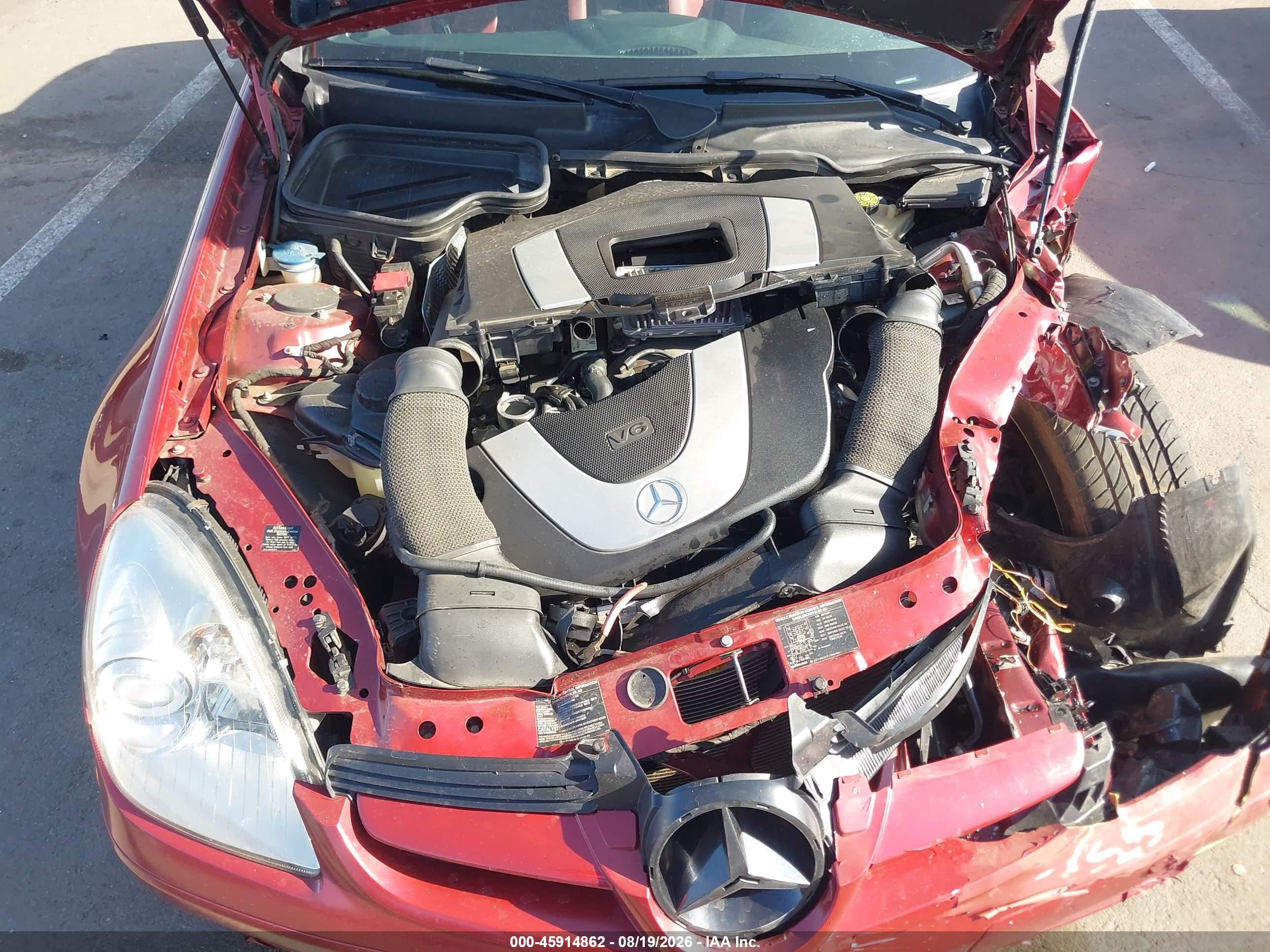 2006 Mercedes-benz Slk 280   Red vin: WDBWK54FX6F099169