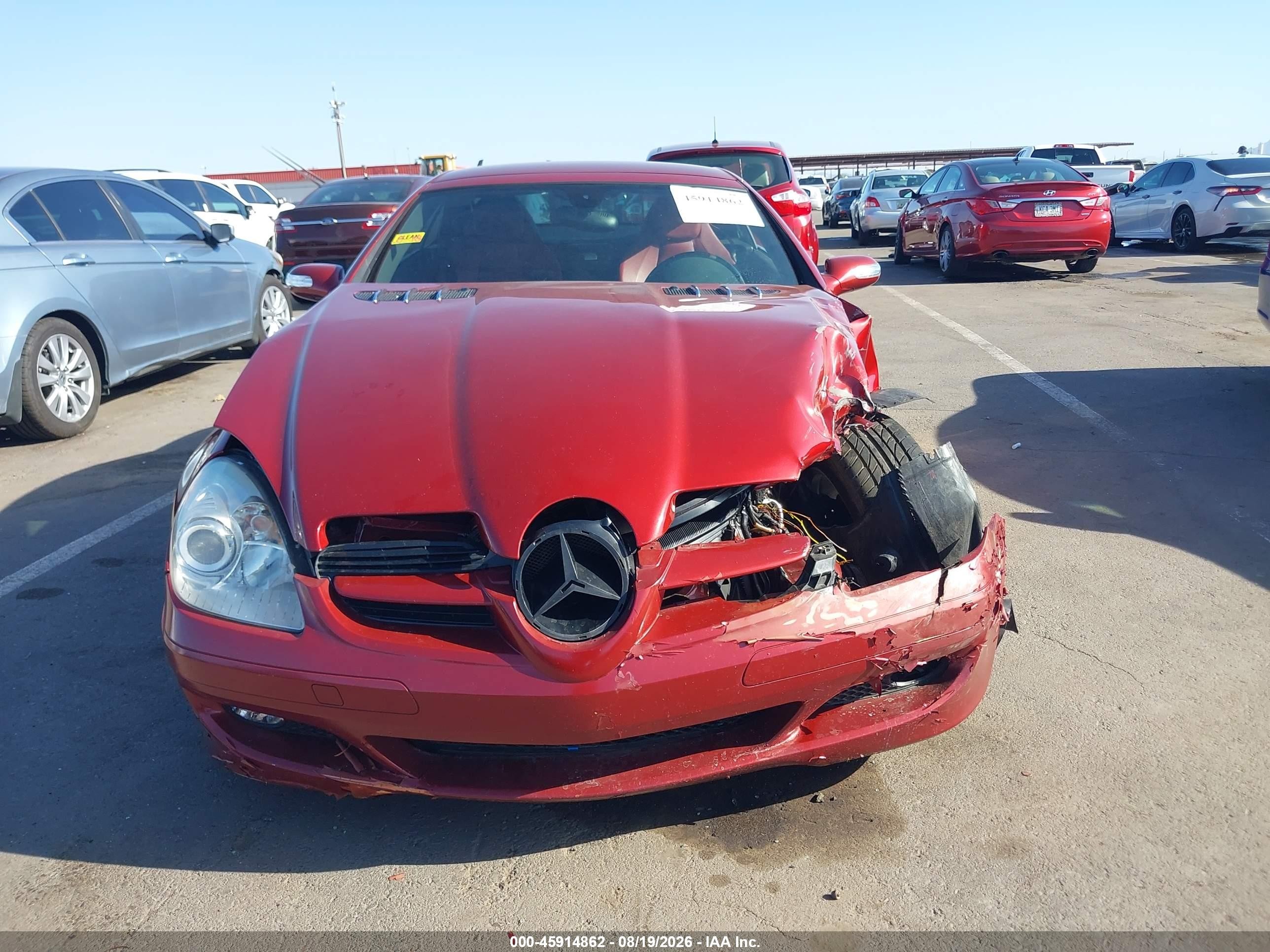 2006 Mercedes-benz Slk 280   Red vin: WDBWK54FX6F099169