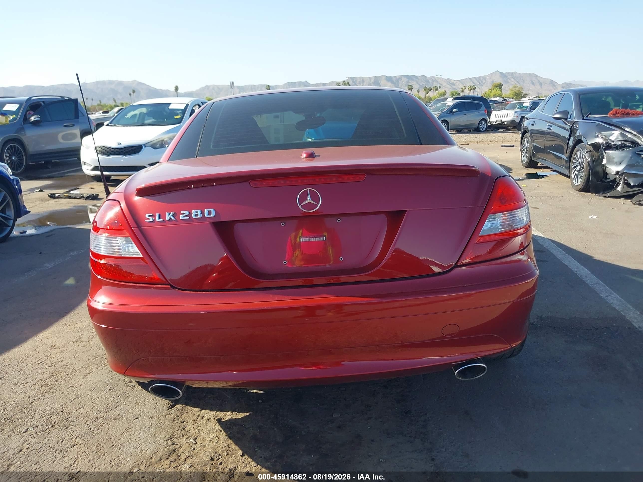 2006 Mercedes-benz Slk 280   Red vin: WDBWK54FX6F099169
