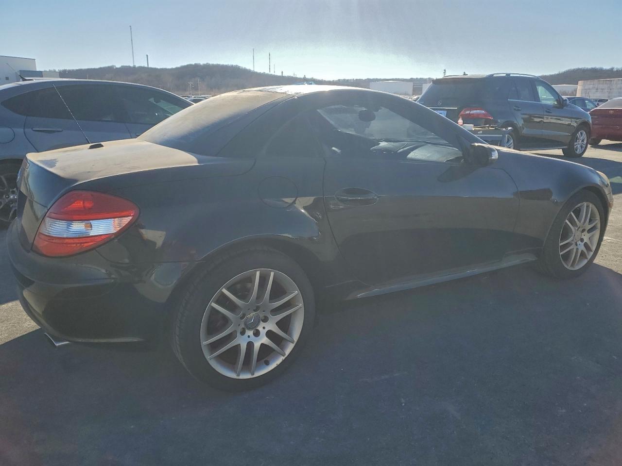 2007 Mercedes-benz Slk 280 Black vin: WDBWK54FX7F144287