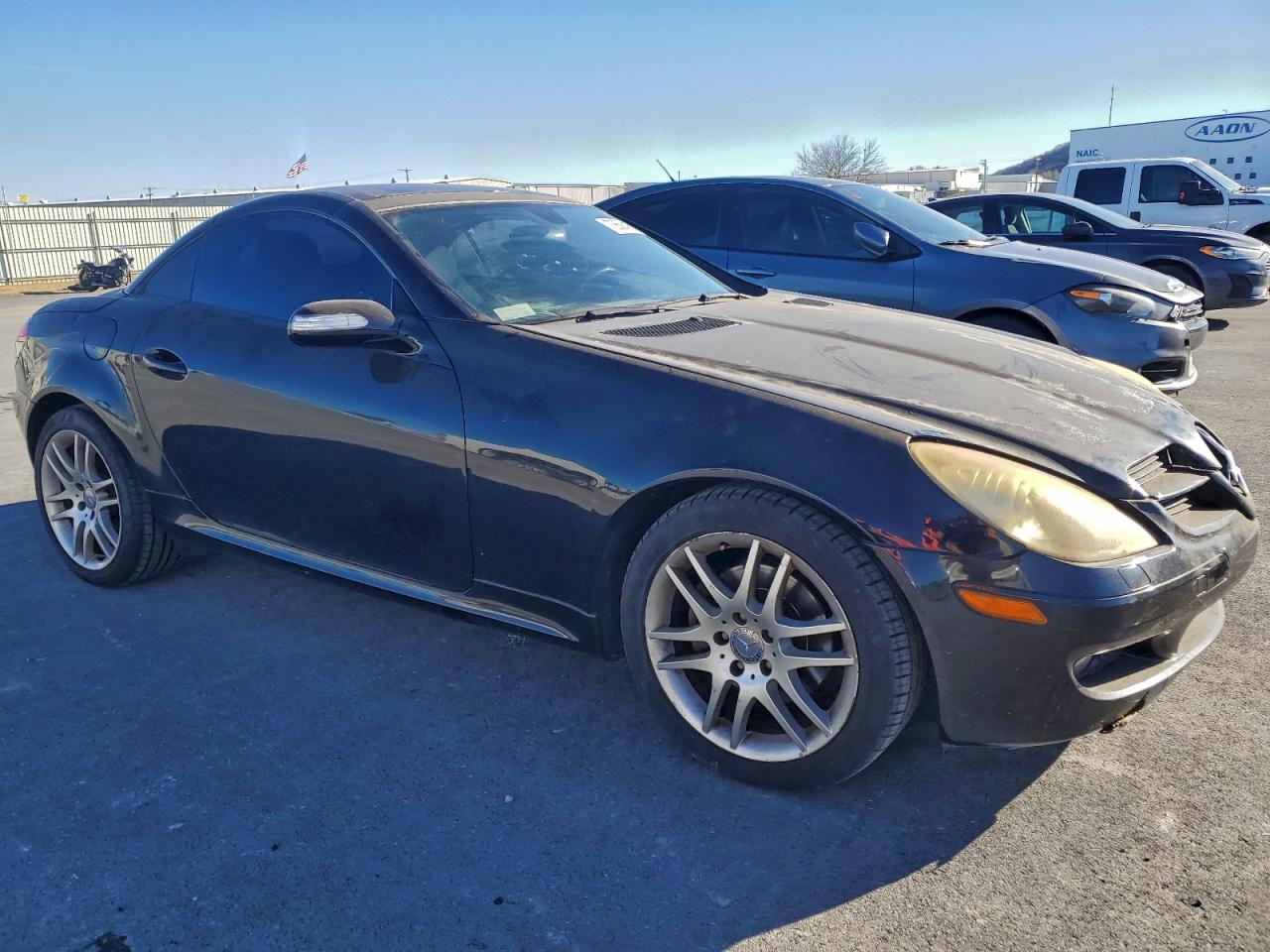 2007 Mercedes-benz Slk 280 Black vin: WDBWK54FX7F144287