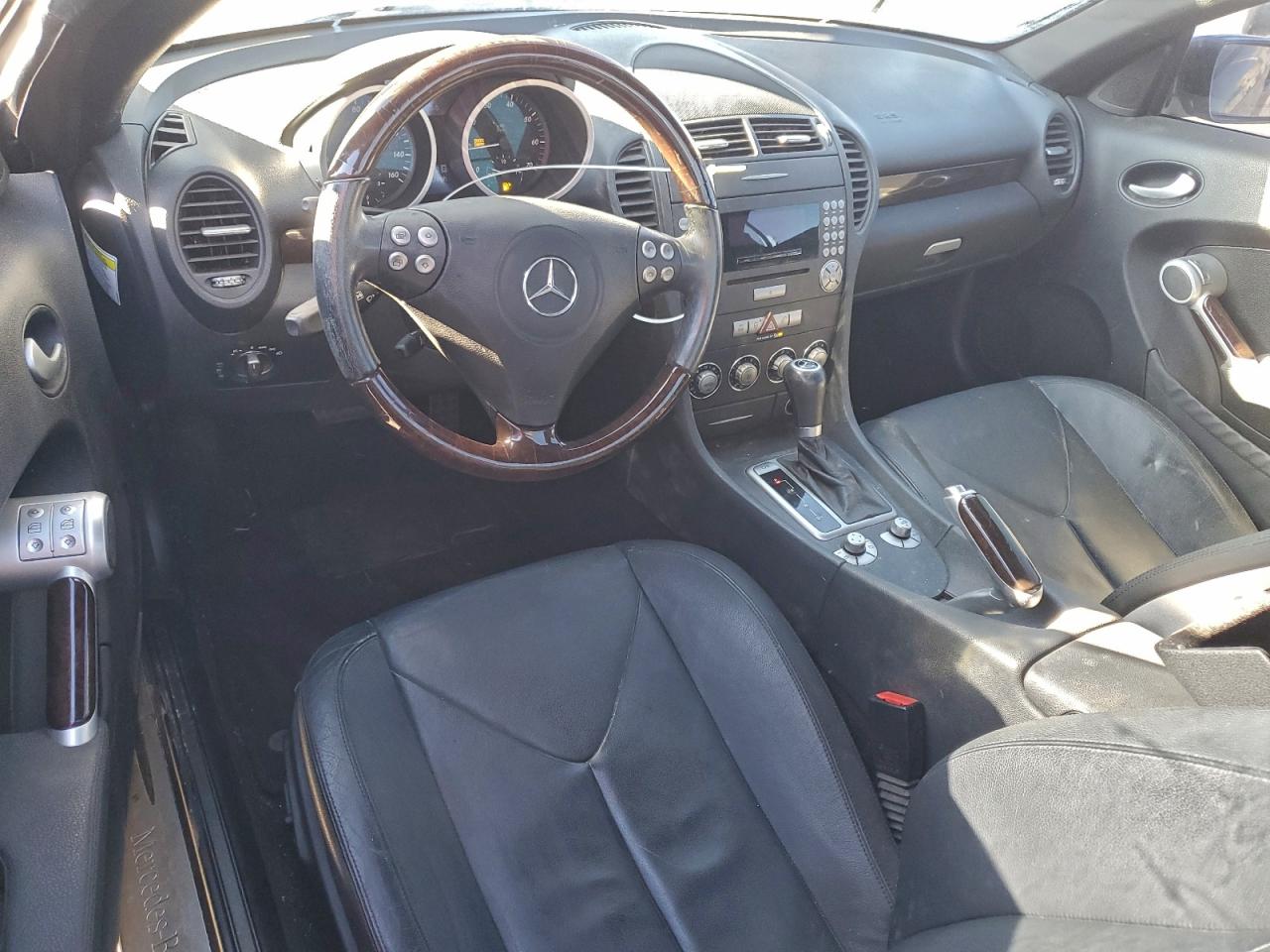 2007 Mercedes-benz Slk 280 Black vin: WDBWK54FX7F144287