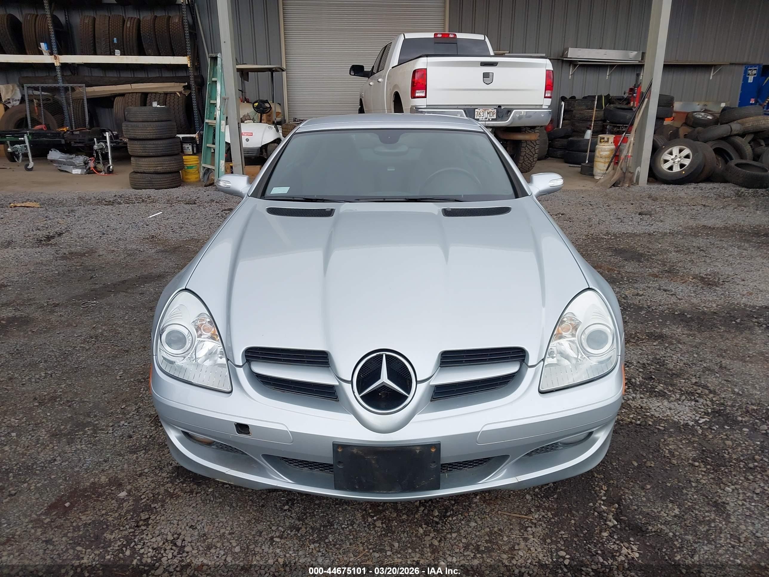 2007 Mercedes-benz Slk 280   Silver vin: WDBWK54FX7F146797