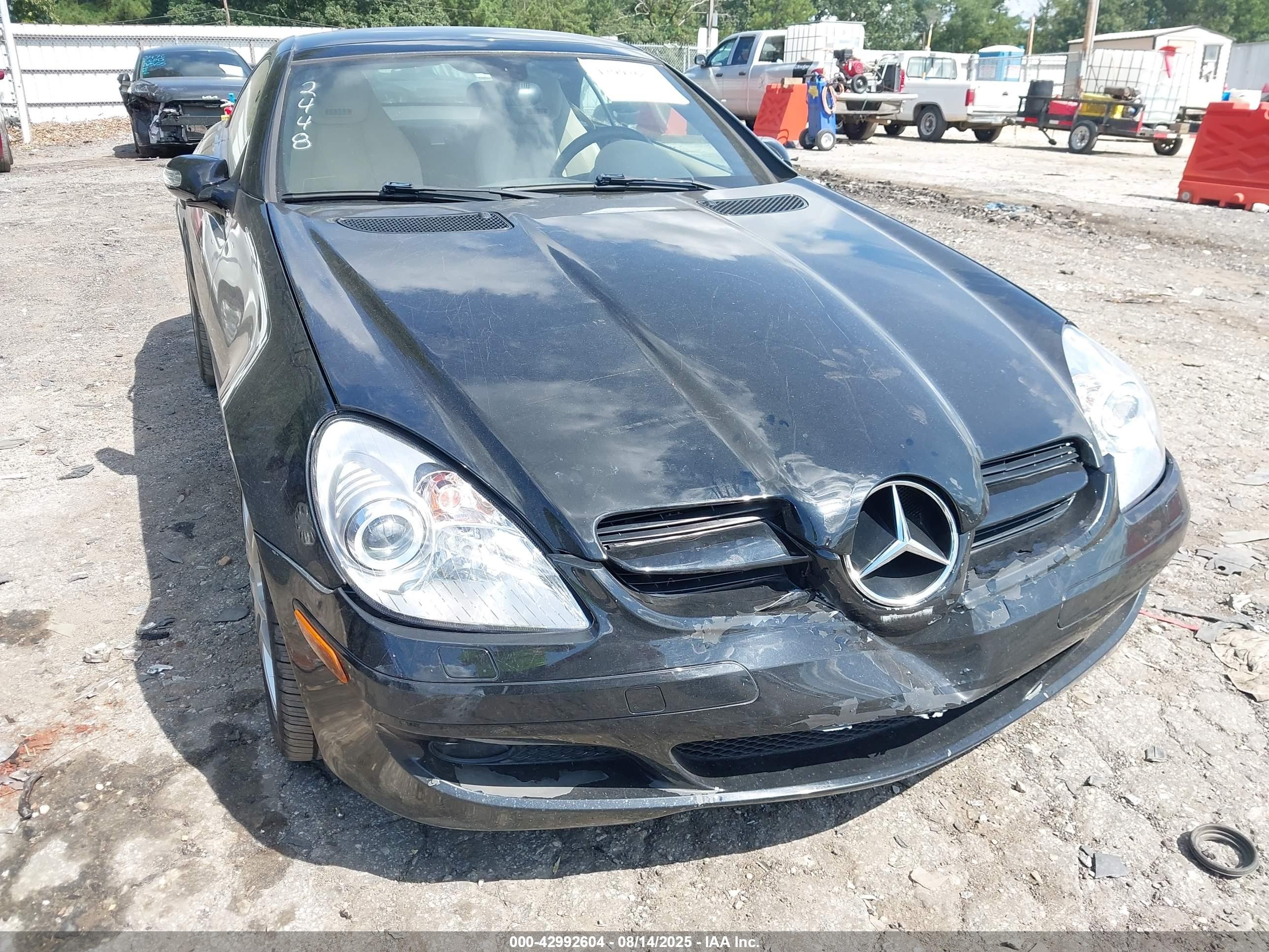 2007 Mercedes-benz Slk 280   Black vin: WDBWK54FX7F162448