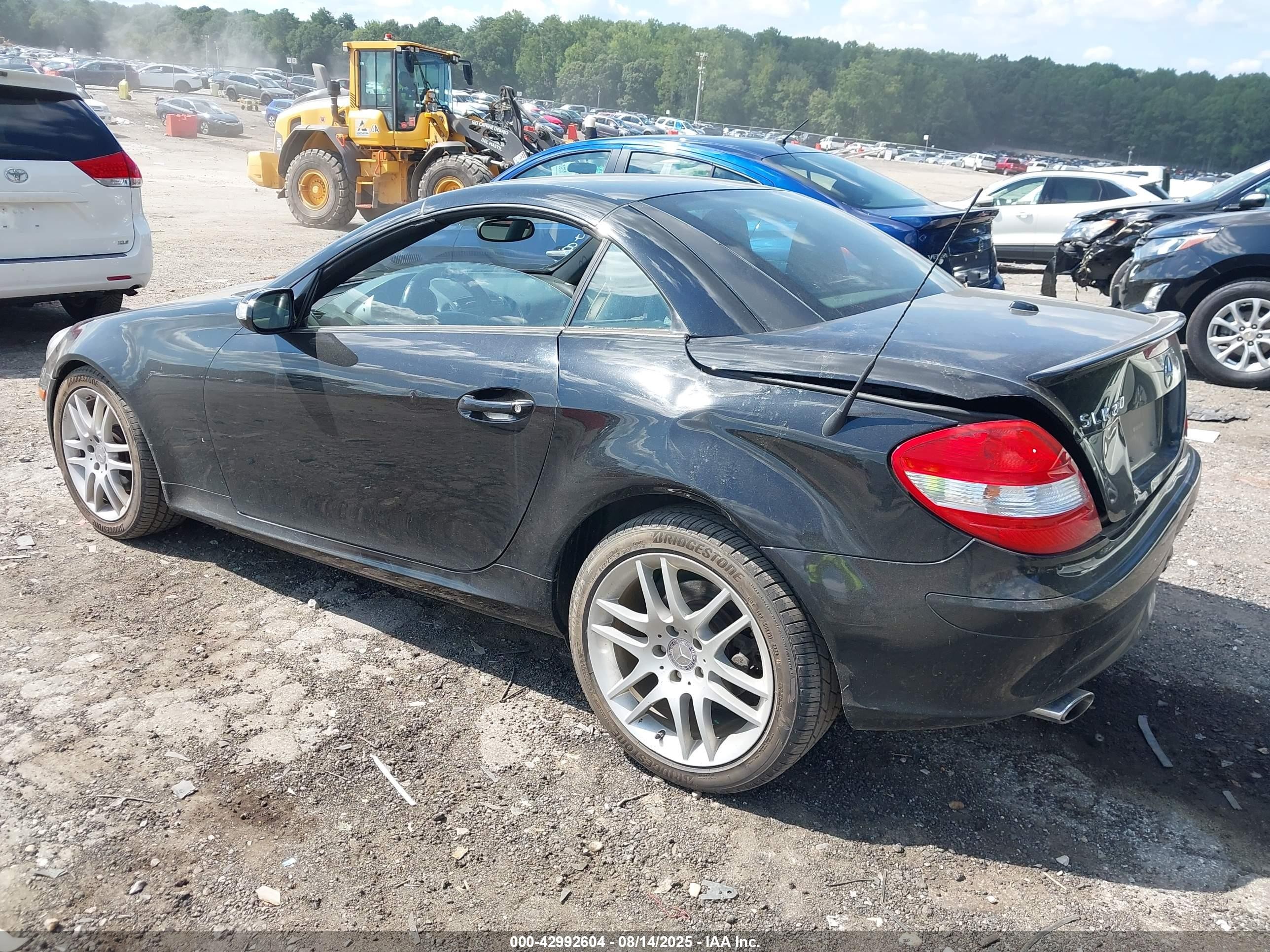 2007 Mercedes-benz Slk 280   Black vin: WDBWK54FX7F162448